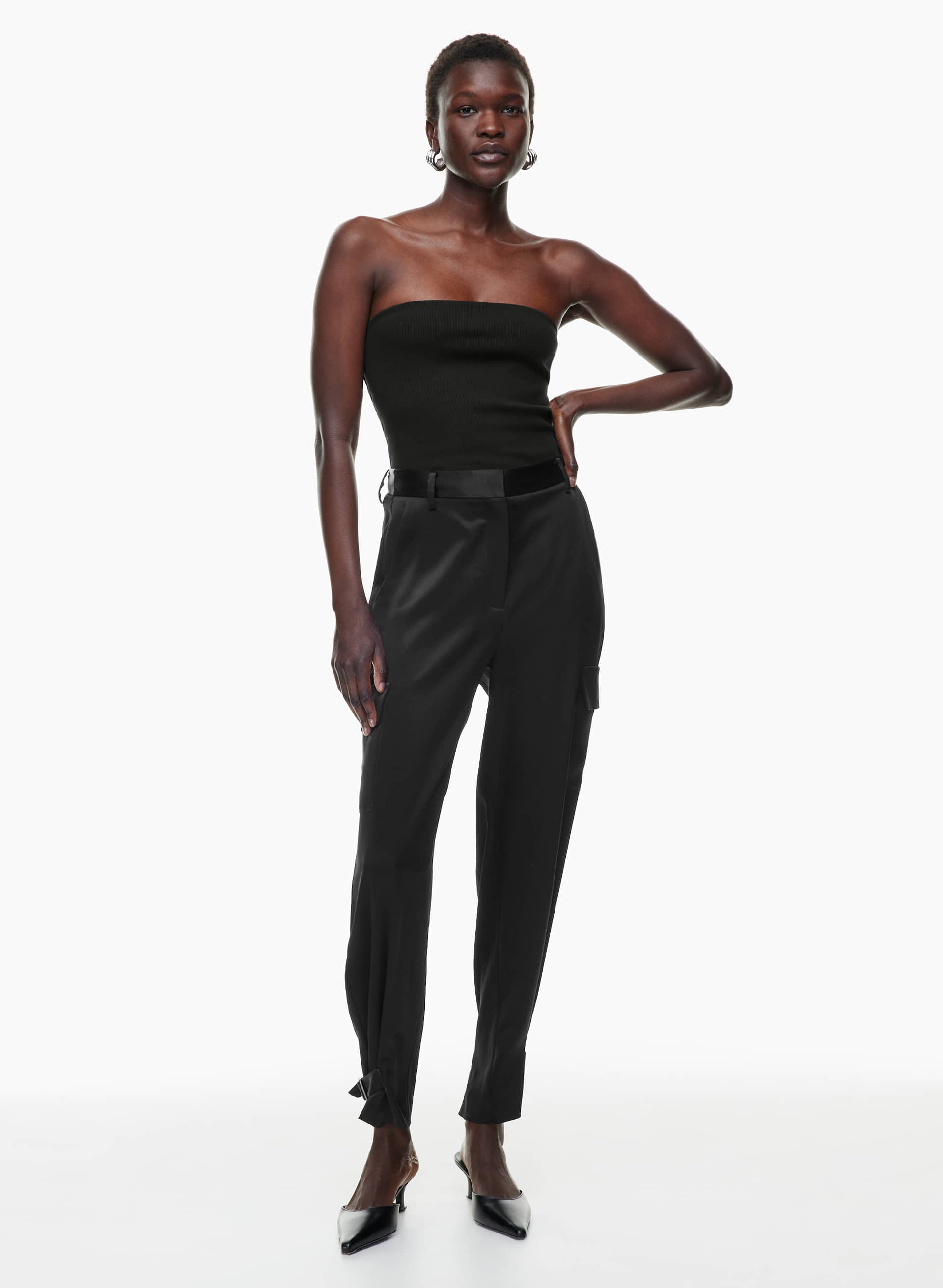 Refined Satin Cargo Pant | Aritzia CA