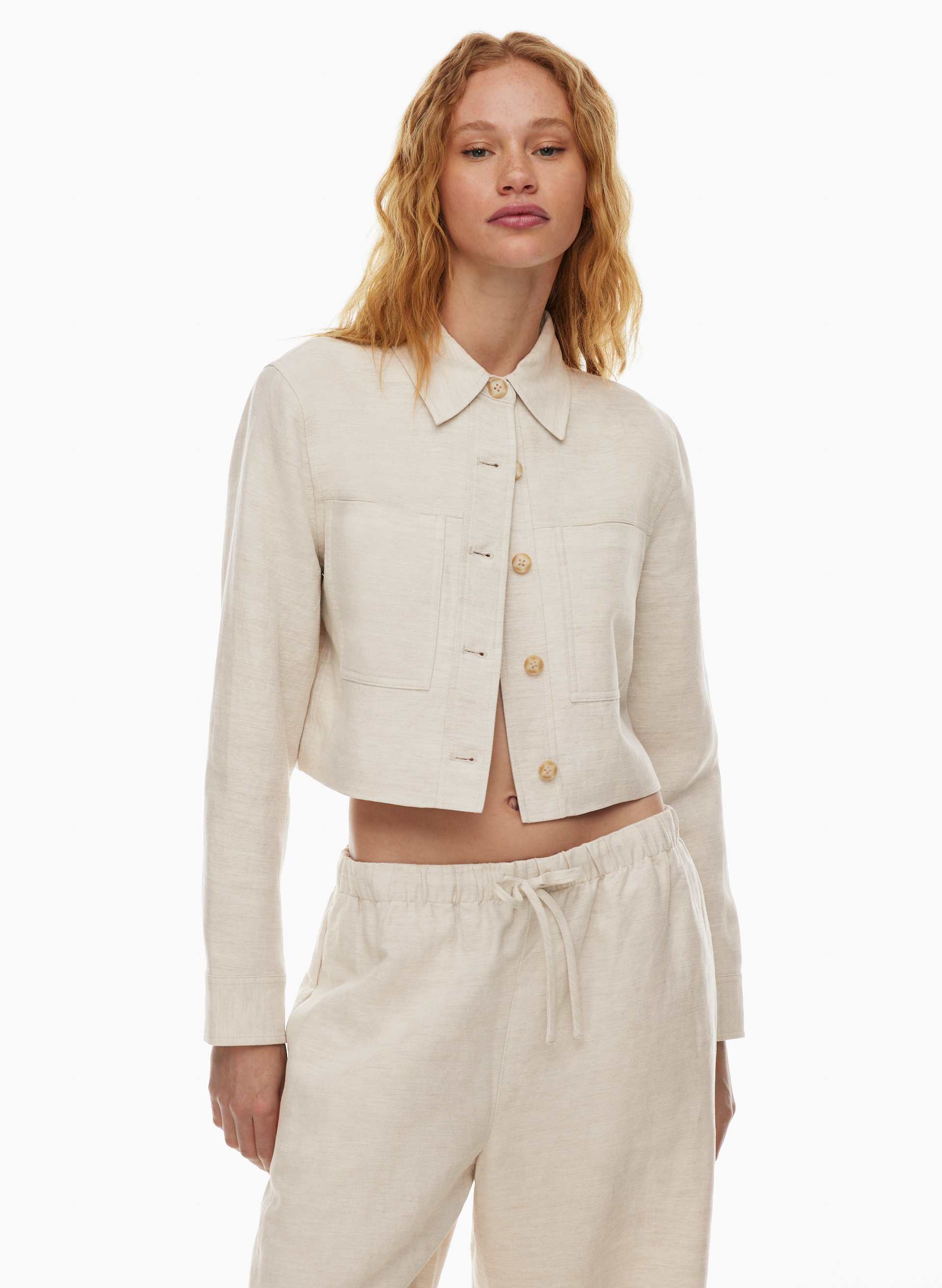 CruiseLinen™ Little Cropped Jacket | Aritzia CA