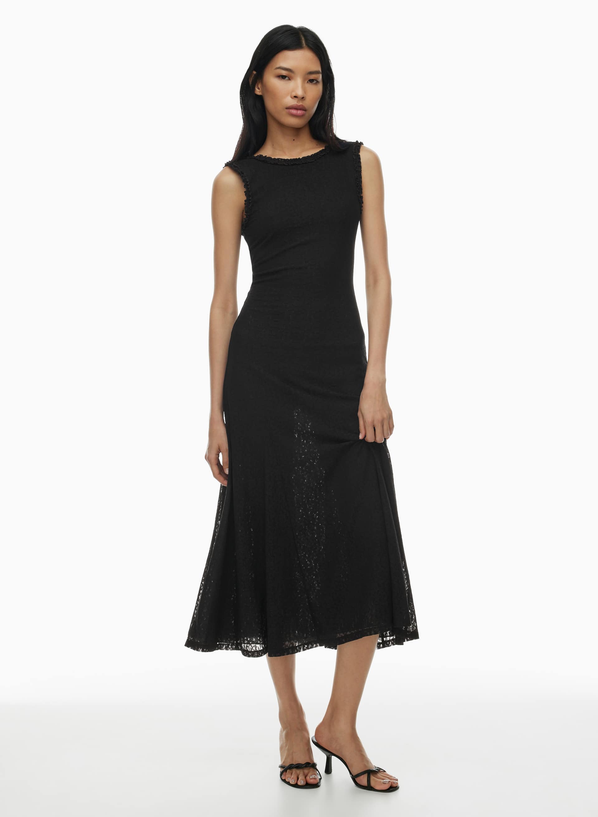 knee length dresses for ladies CORDELIA dress Tree Poppy Pink – Lesley Evers main image 1