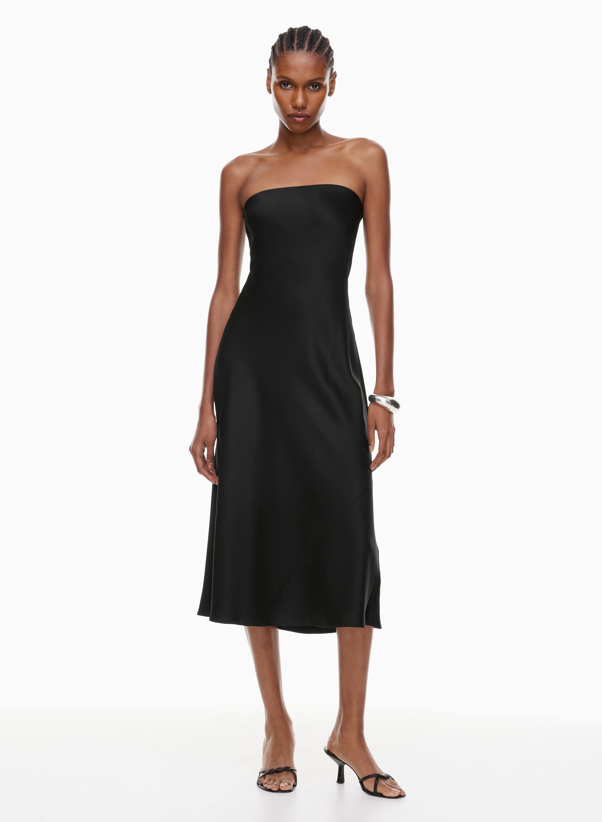 wilfred charmaine satin dress Aritzia Charmaine Wedding Guest Dress by Aritzia