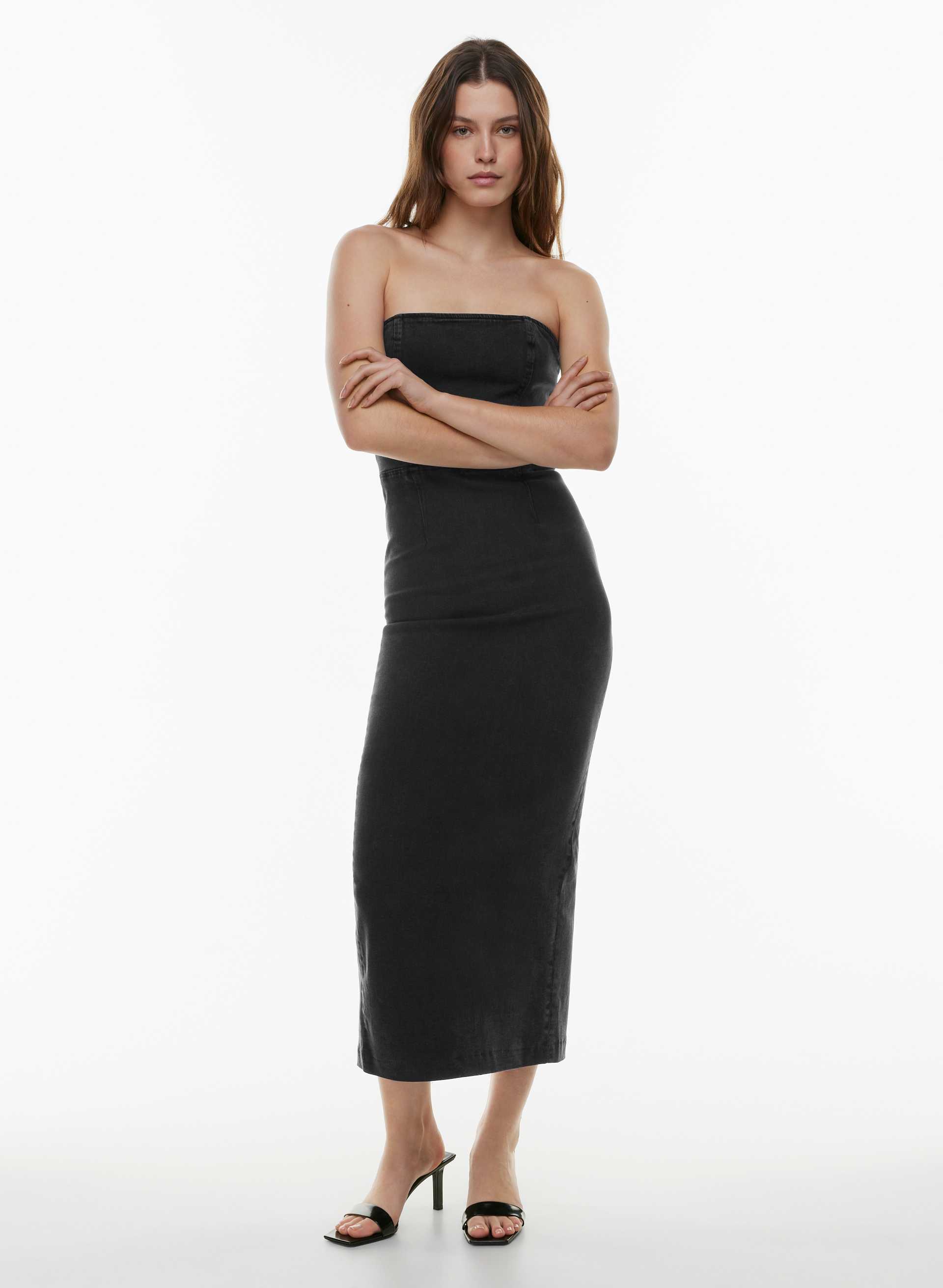 Denim Forum The '90s Tube Maxi Denim Dress | Aritzia INTL