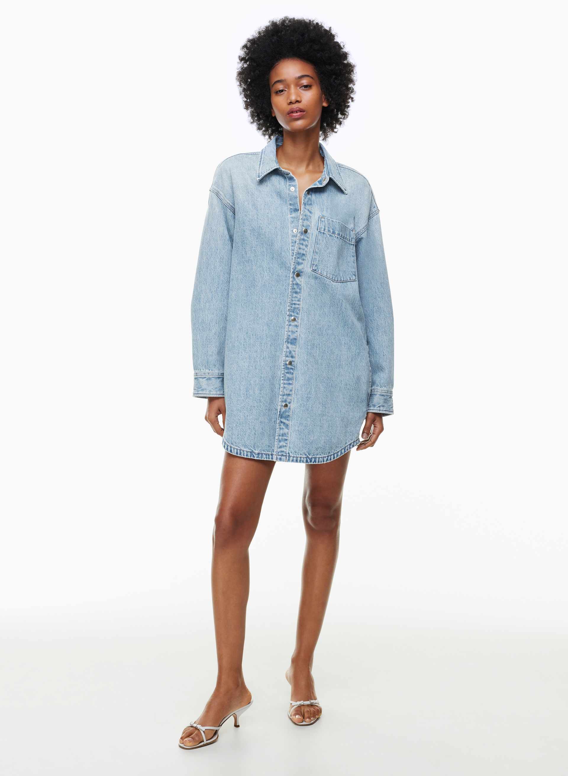 midi dresses with sleeves Petal and Pup Women's Clo Puff Sleeve Midi Dress