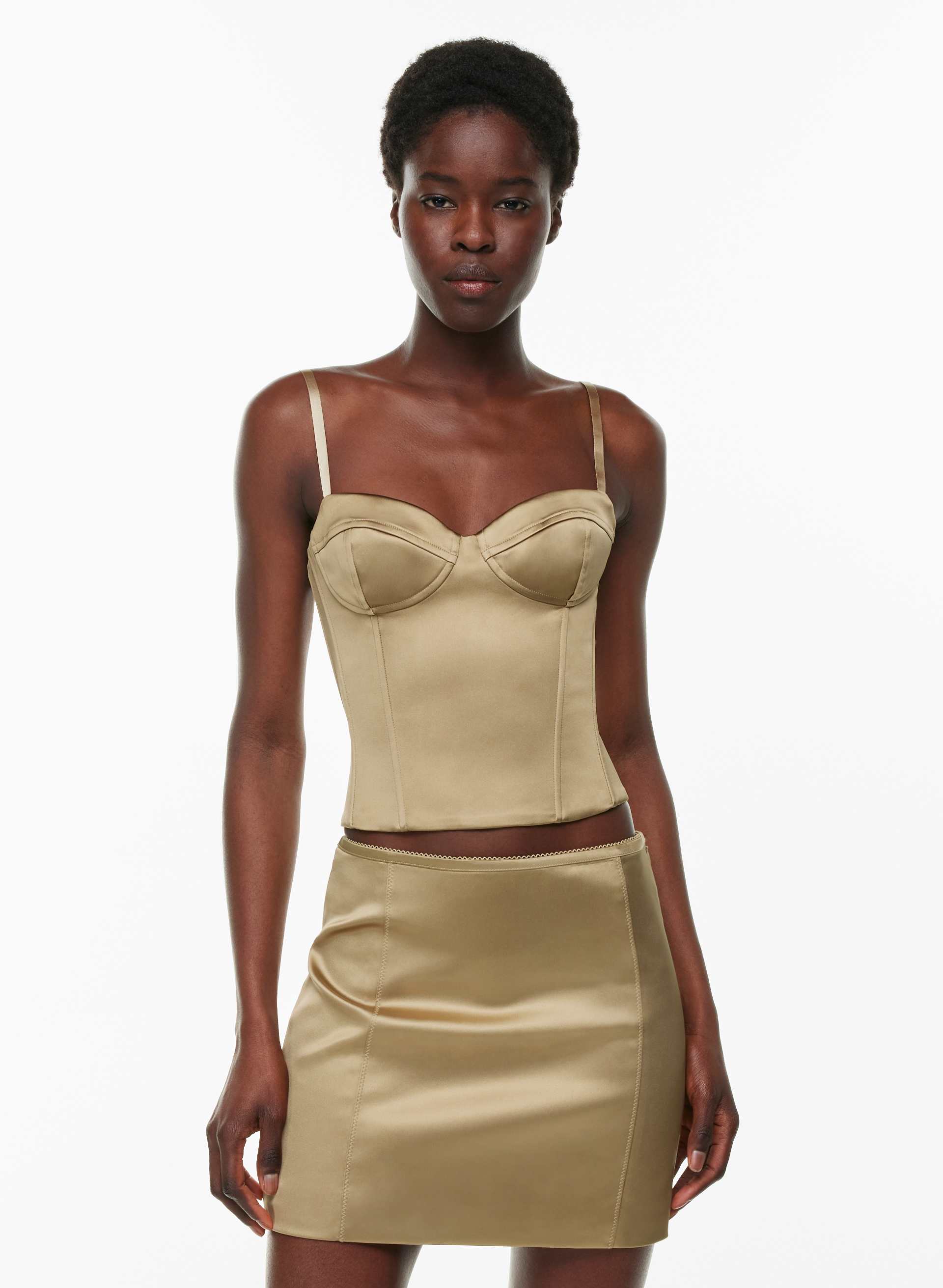 Dazzle Satin Bustier | Aritzia US
