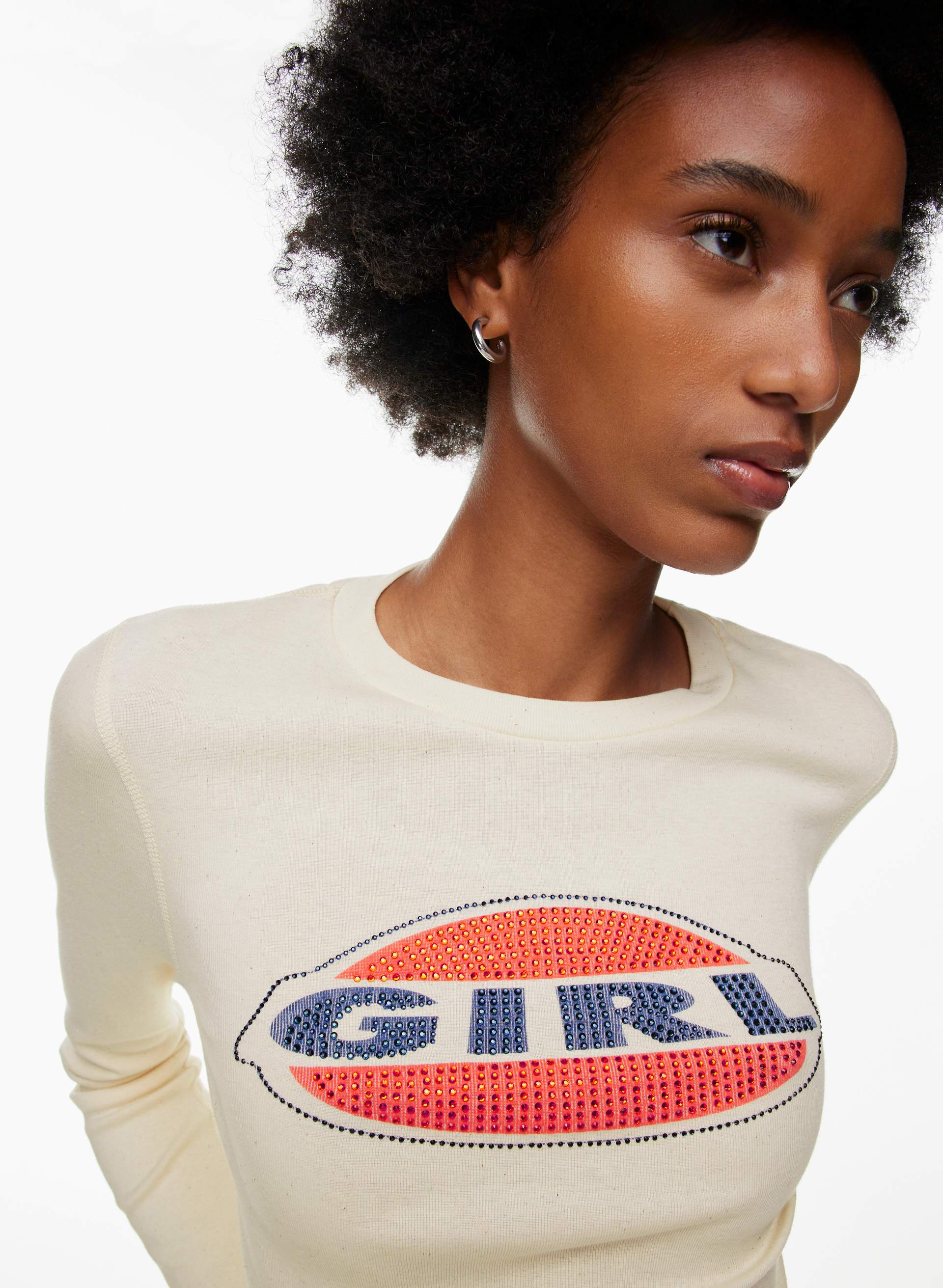 Babylclub トップス RE/DONE '90s Baby Longsleeve Girl Sparkle | Aritzia CA