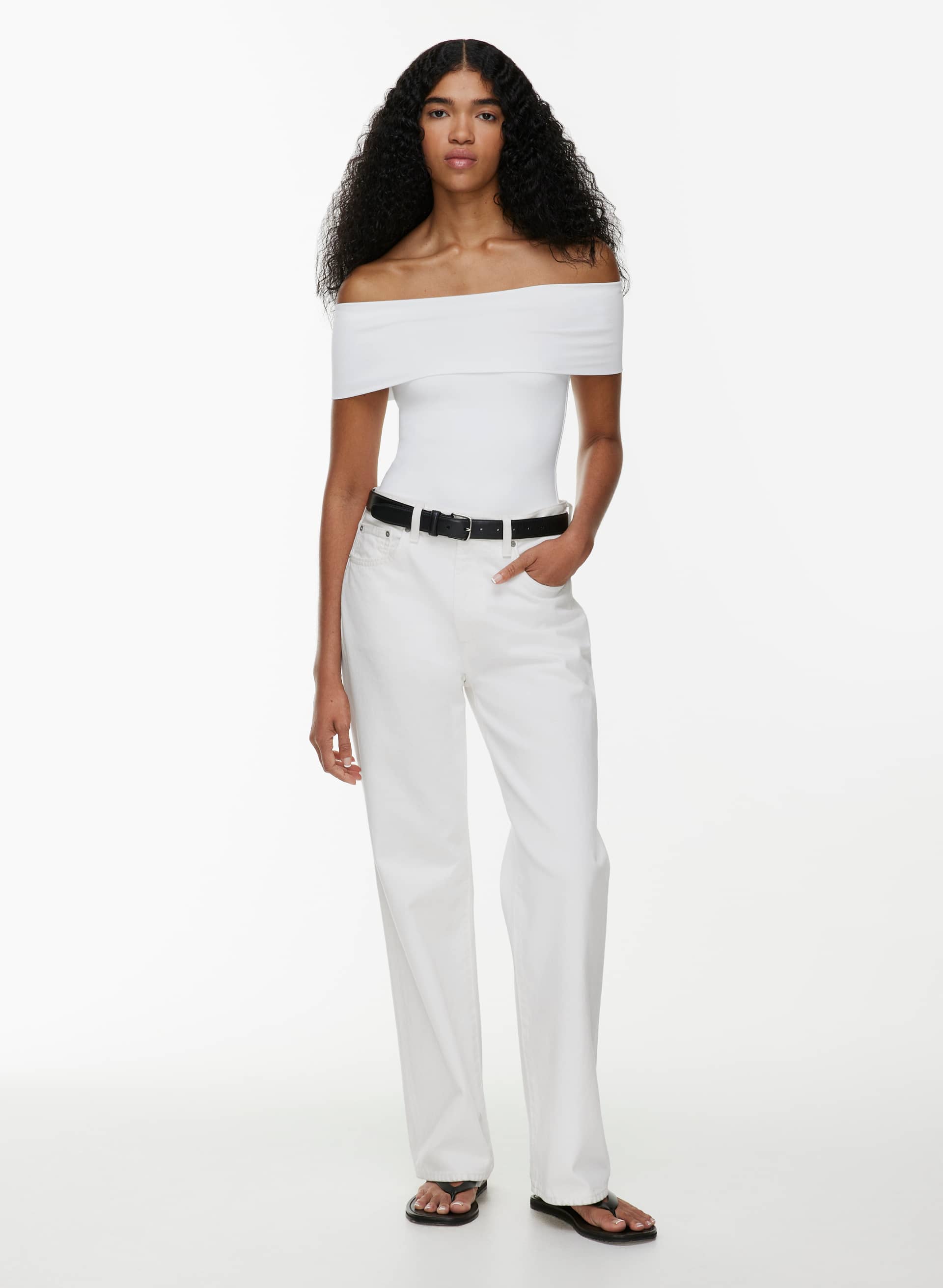 Contour Sleeveless Off-Shoulder Hip Top | Aritzia US
