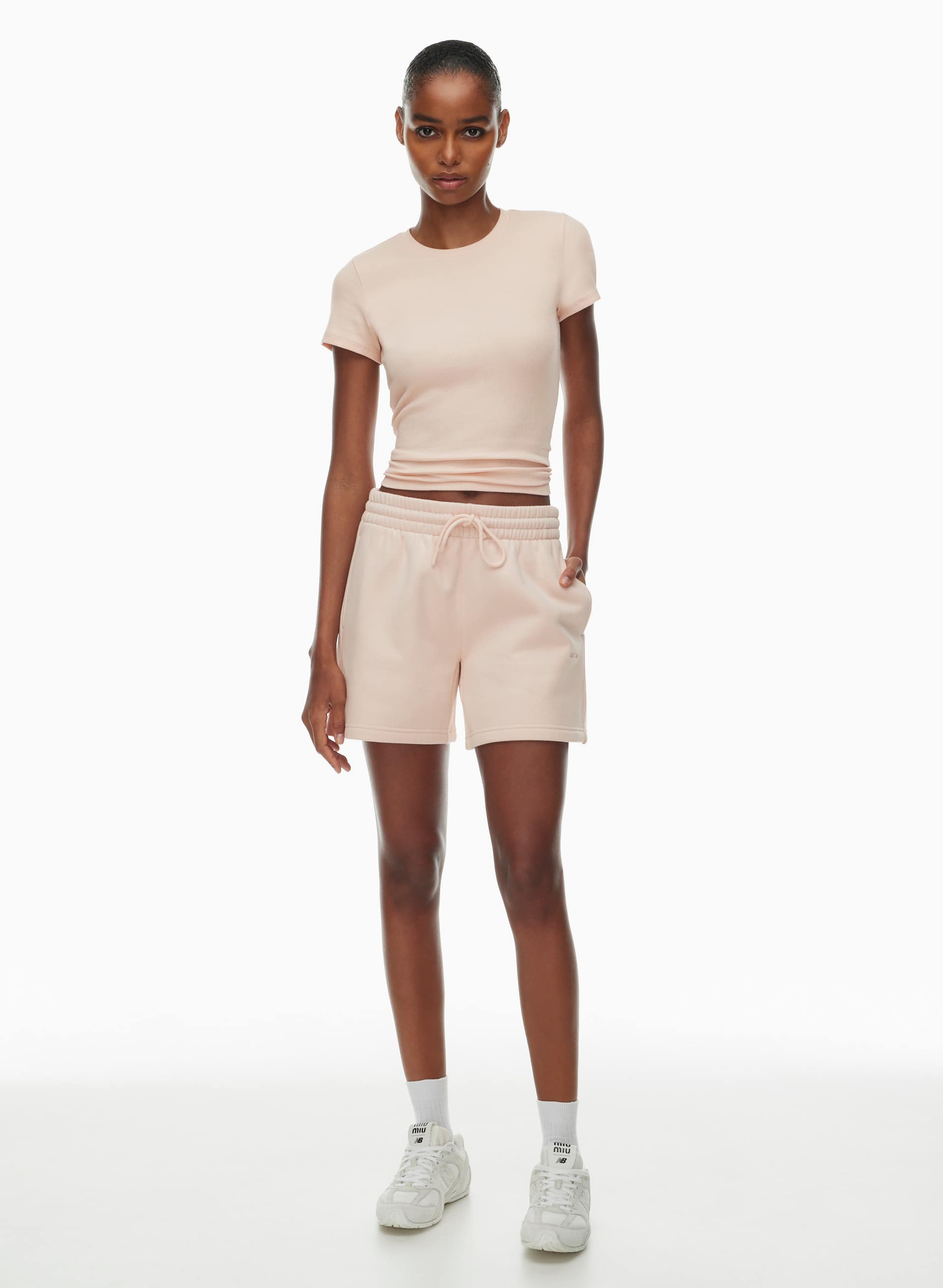 Cozy Sweatfleece Boyfriend Mid-Thigh Short | Aritzia US