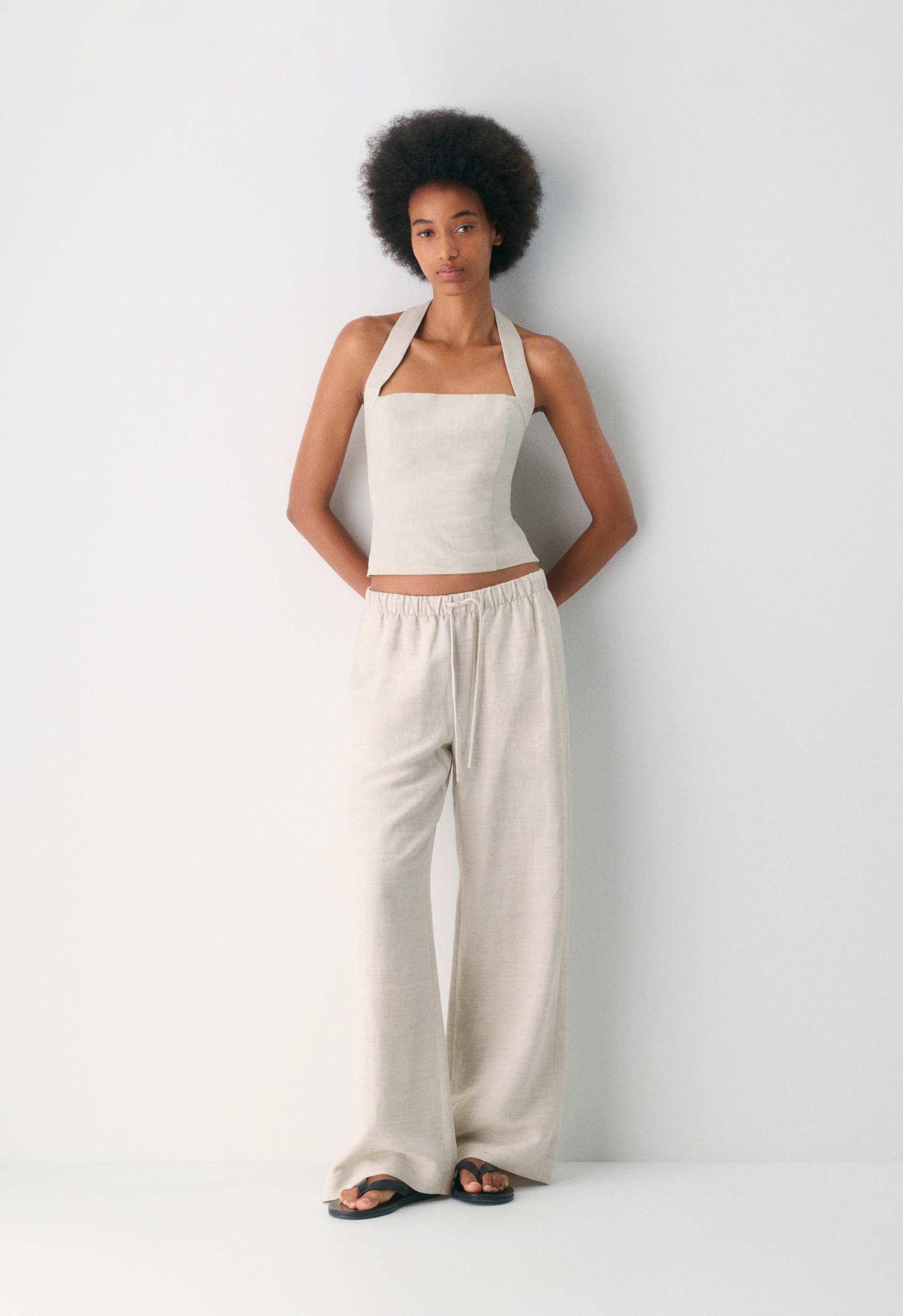 Whisper Linen Halter Top