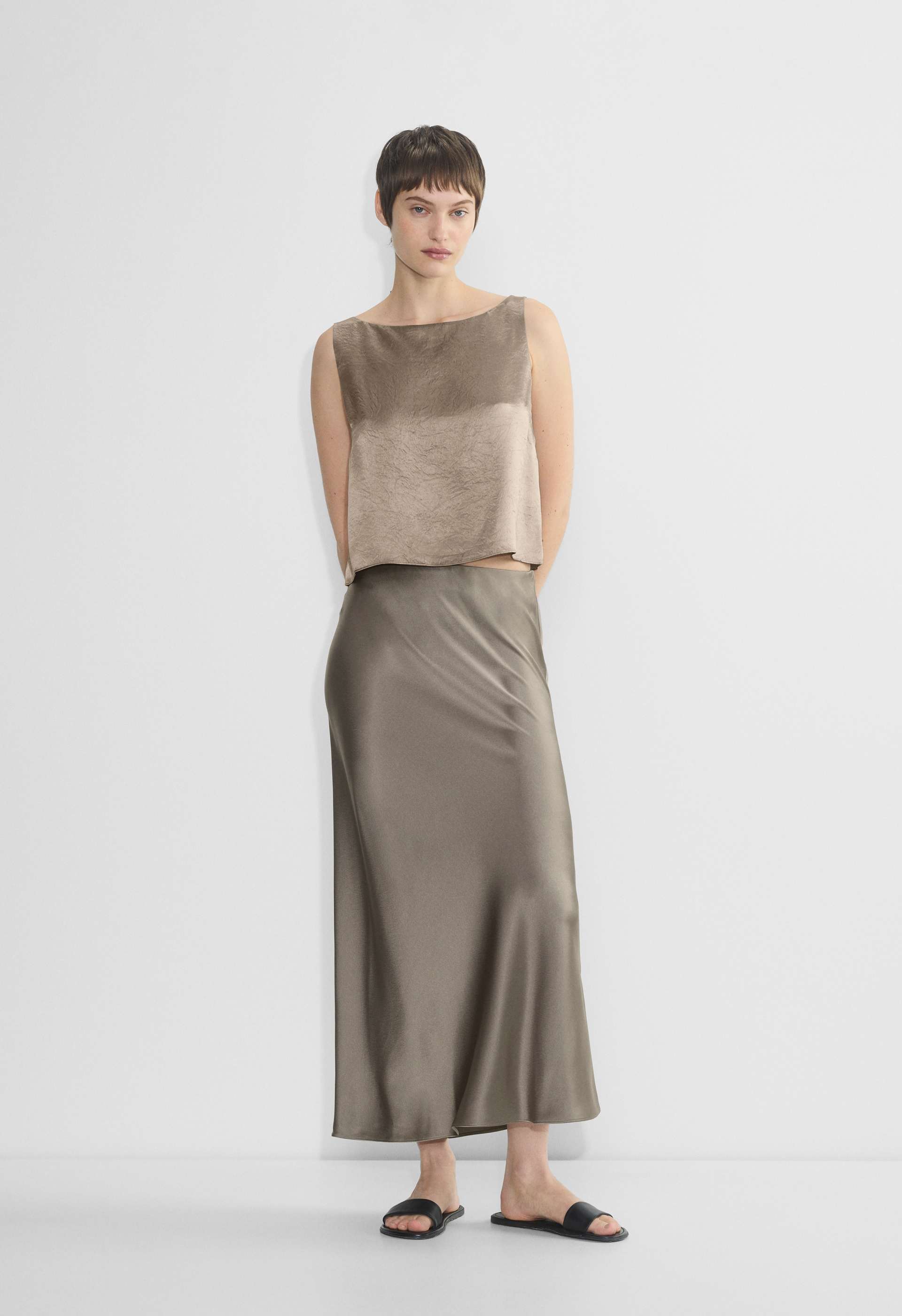 Slip Satin Maxi Skirt | Aritzia US