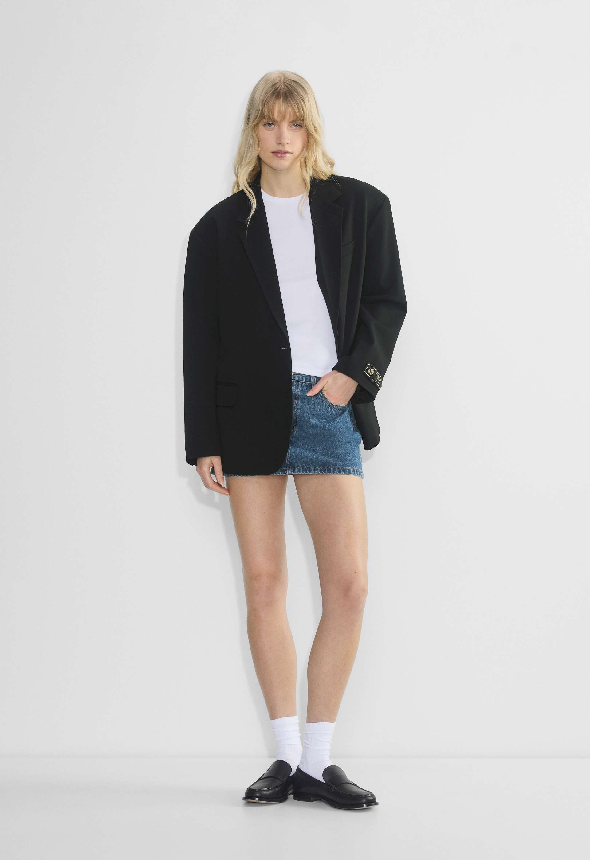 Denim Forum The ‘90s Vintage Micro Denim Skirt