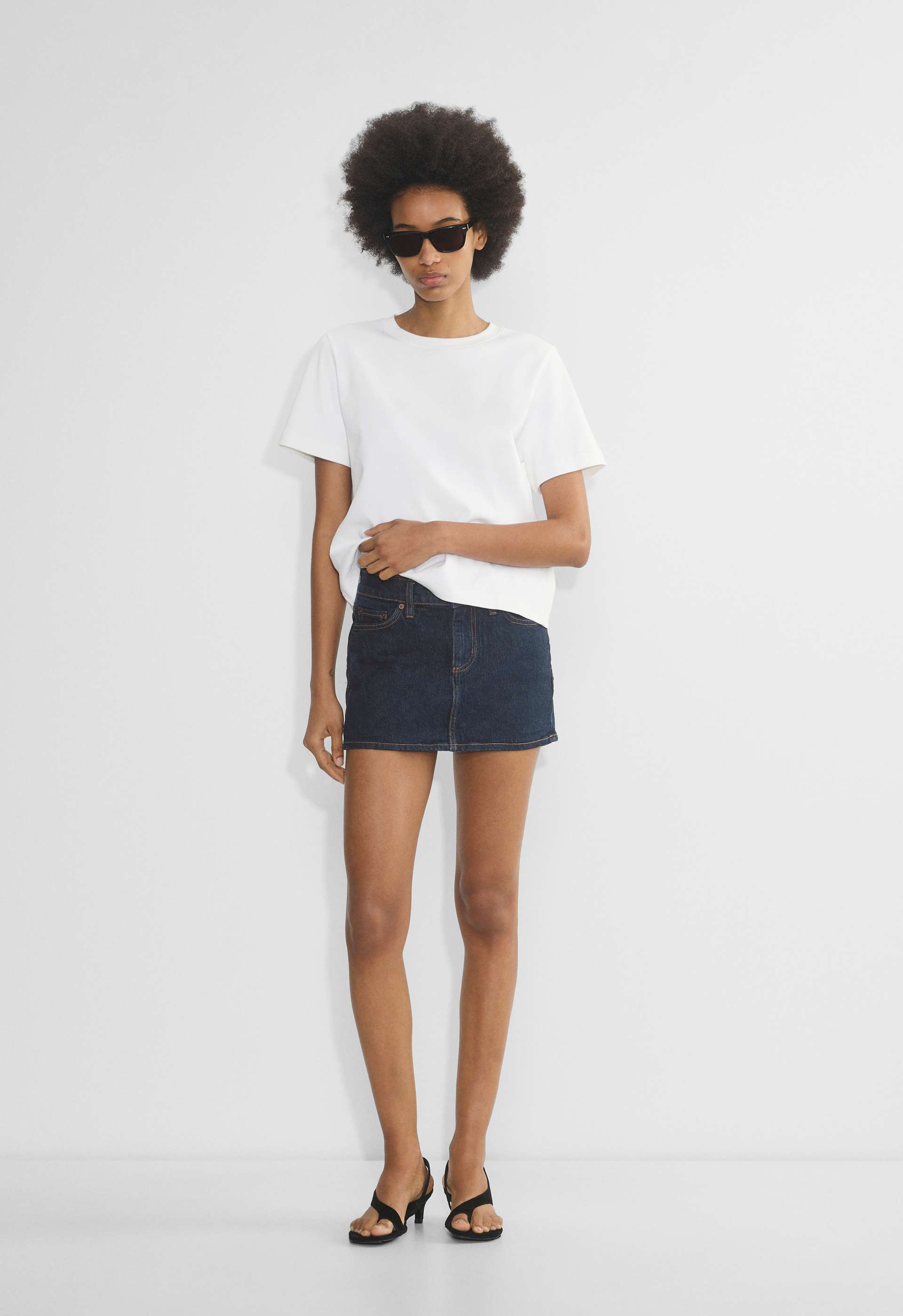 Denim Forum Alba Micro Denim Skirt