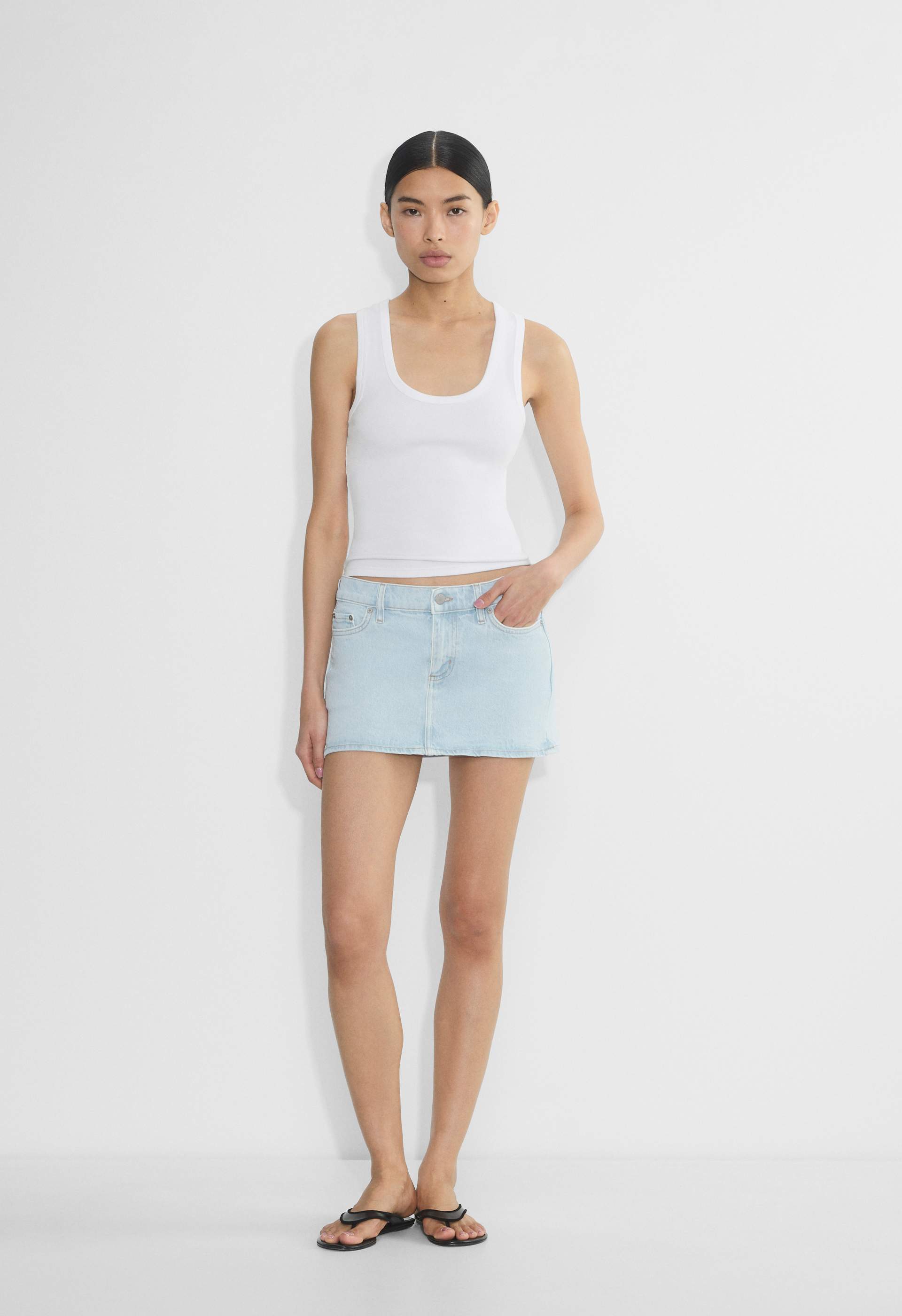 Denim Forum Alba Micro Denim Skirt