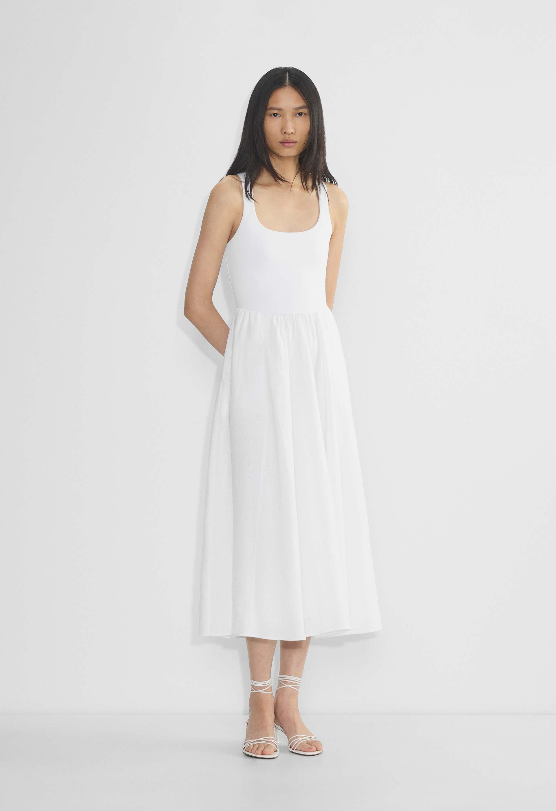 knee length dresses for ladies Lanhtropy Athina Midi Linen Dress main image 1