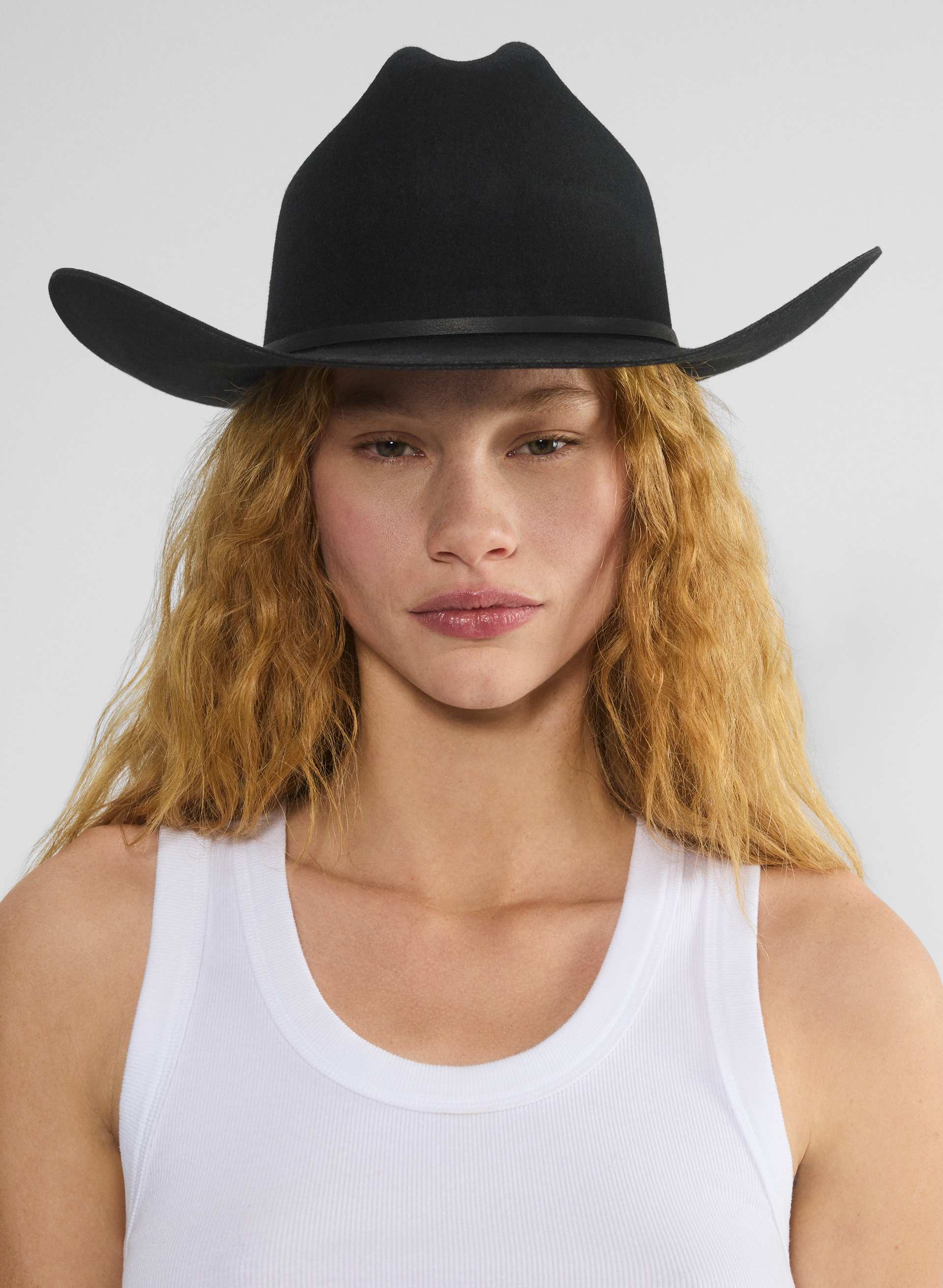 Aritzia Juneshine 100% Wool Cowboy Hat - Cocoa Bean NWT Lasso Raffia Cowboy Hat | Aritzia US main image 2