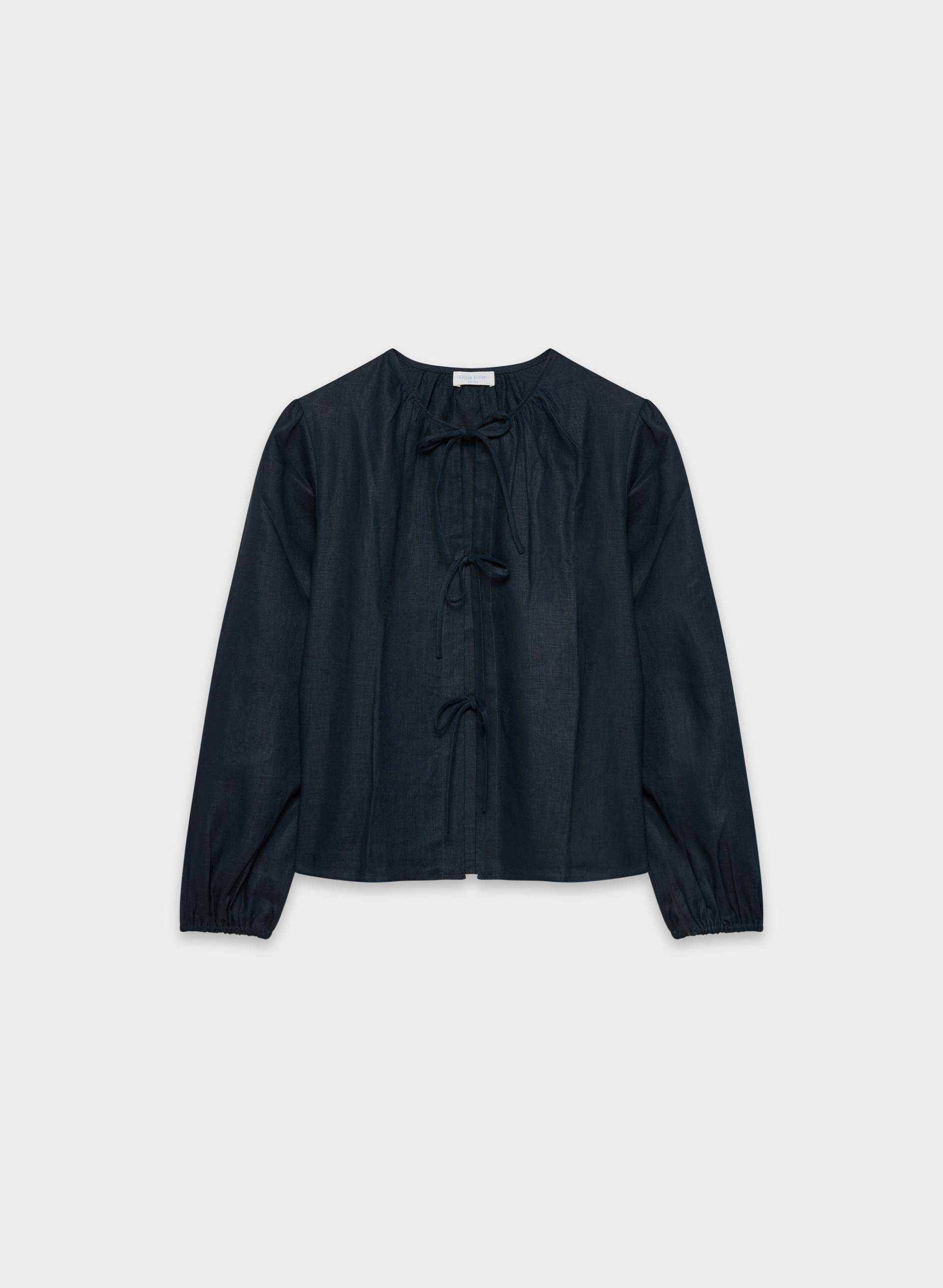 TYBEE LINEN BLOUSE