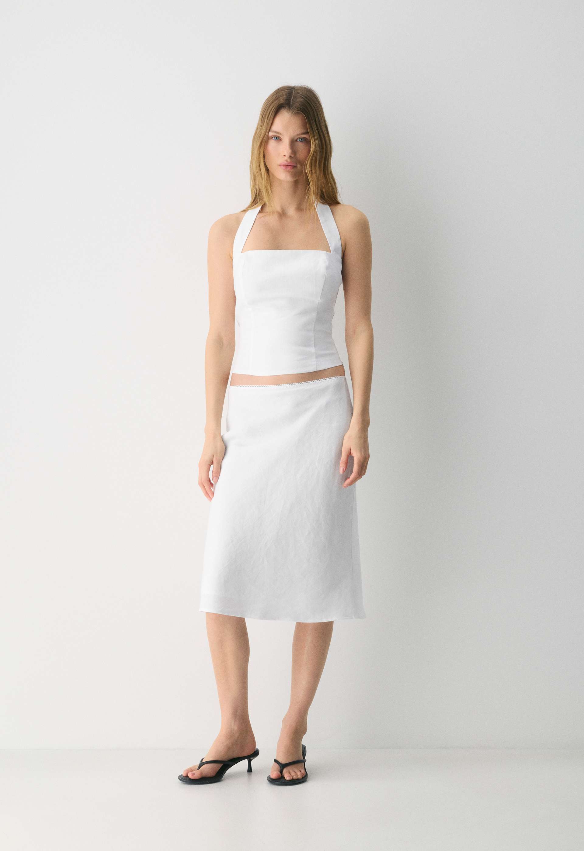 Whisper Linen Halter Top