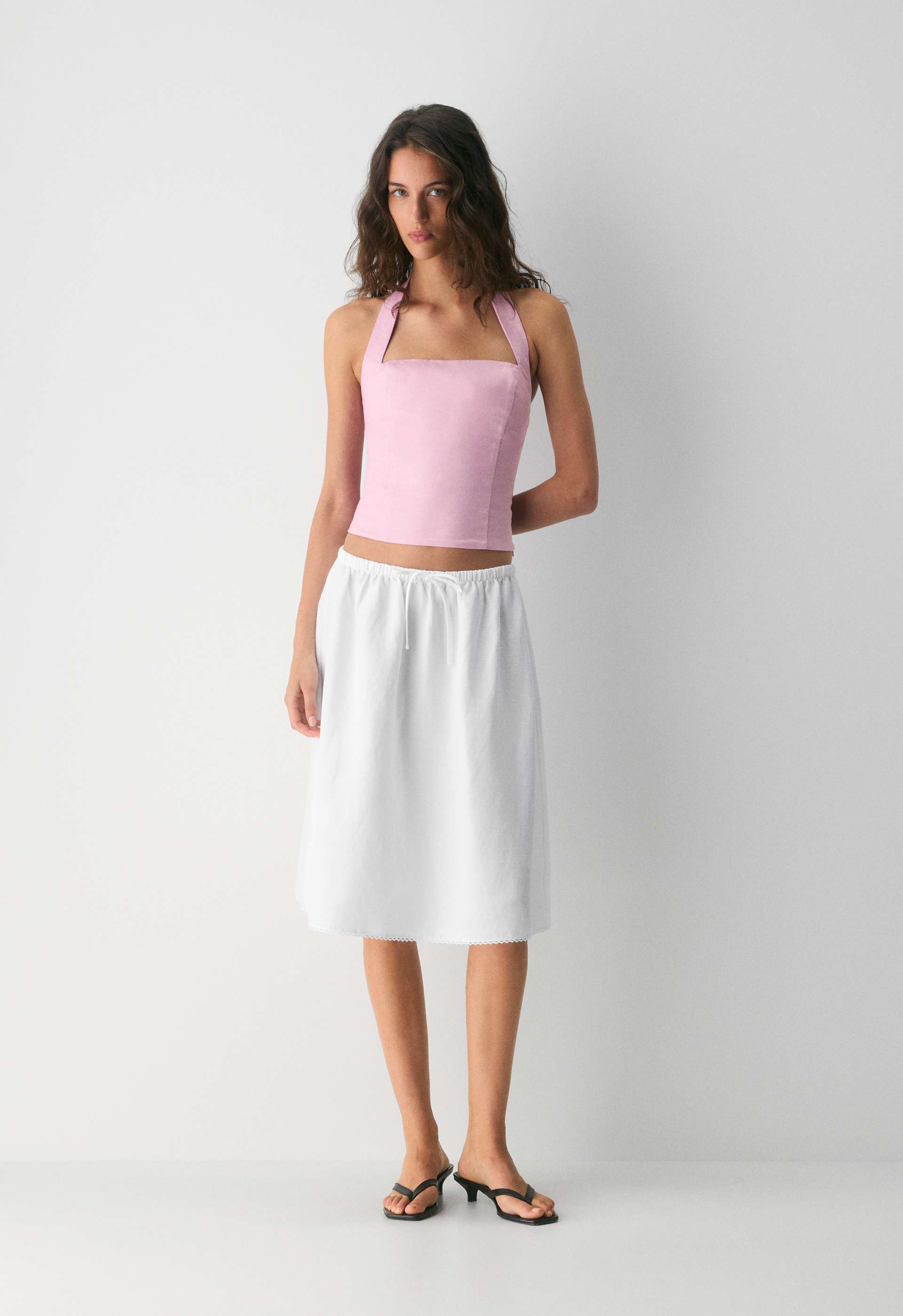 Whisper Linen Halter Top