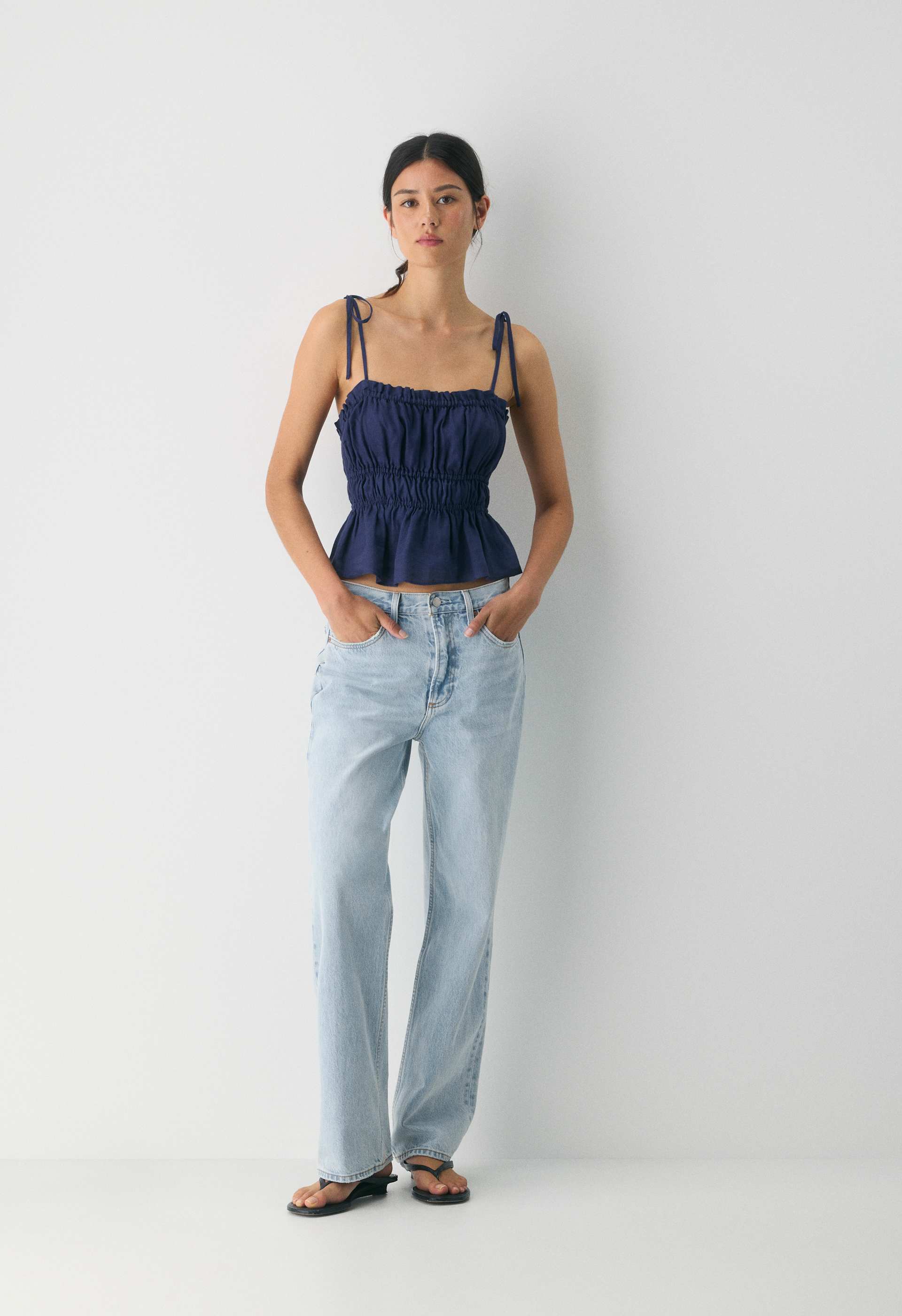 Regency Linen Camisole | Aritzia US