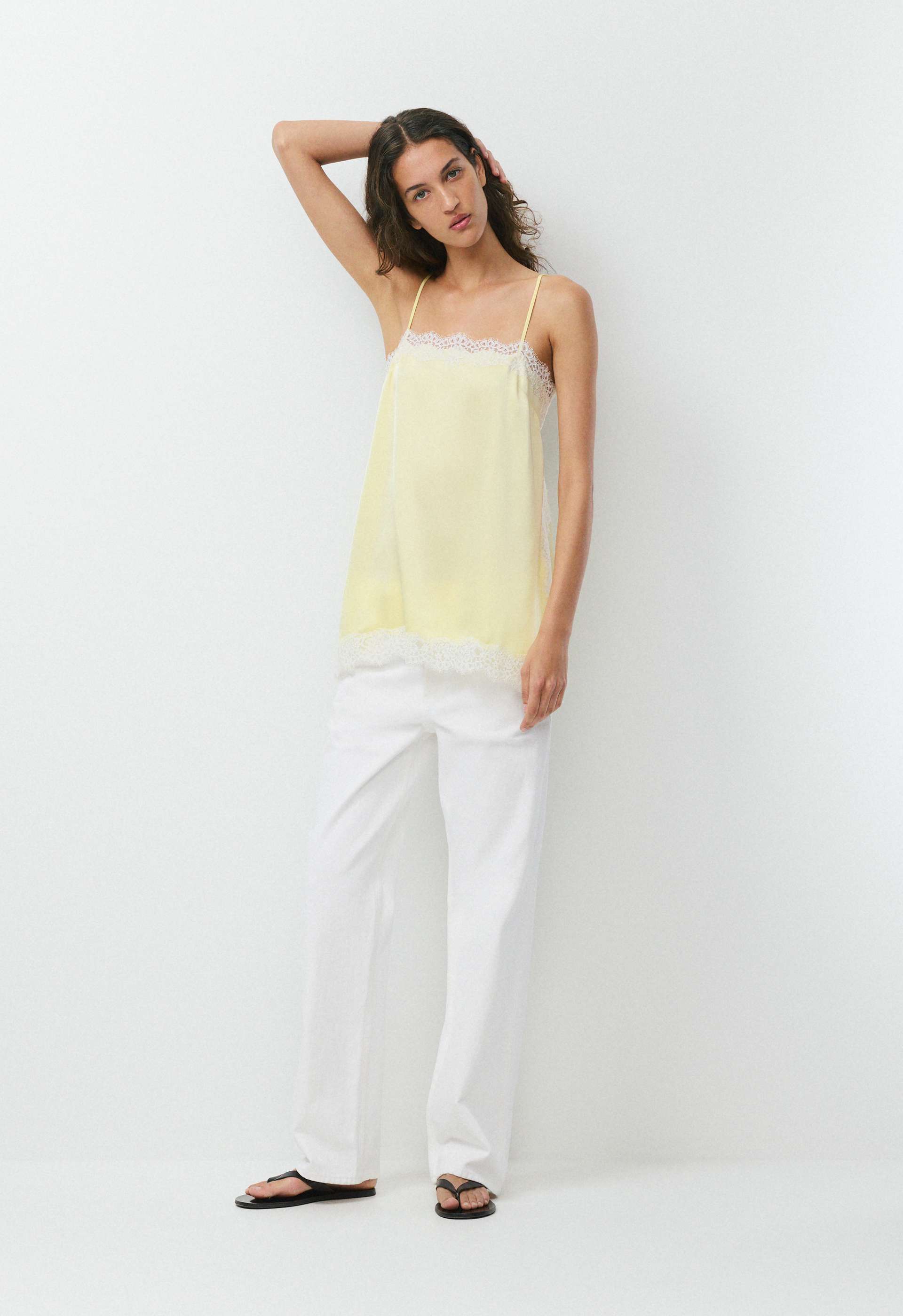 Serif Satin Camisole | Aritzia US