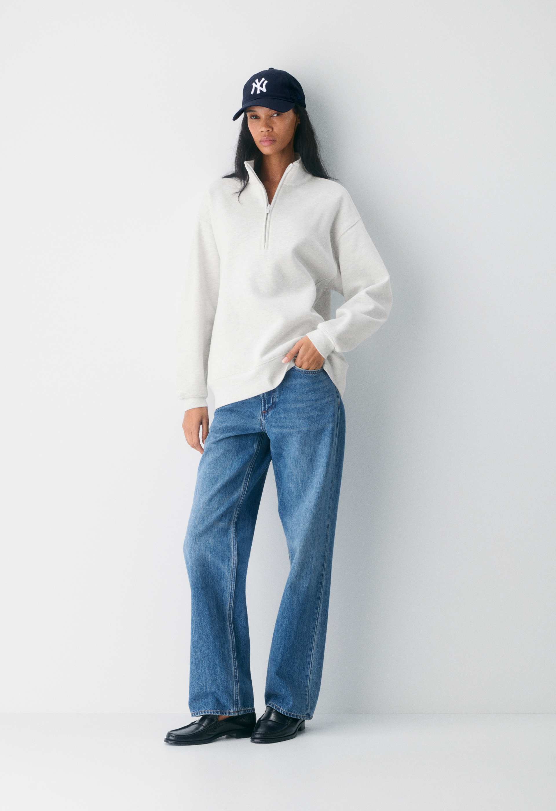 Cozy Sweatfleece Boyfriend 1/2 Zip