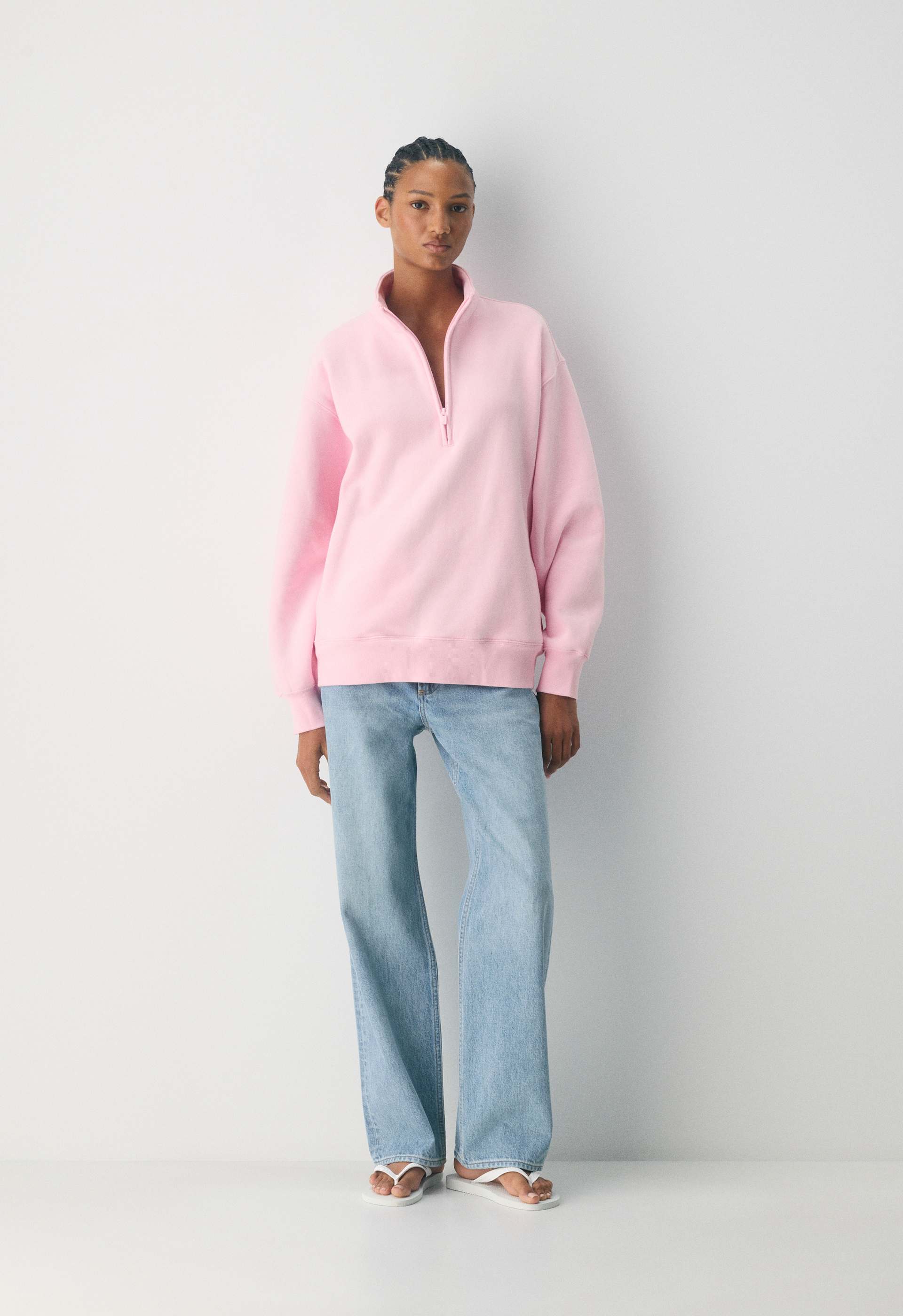 Cozy Sweatfleece Boyfriend 1/2 Zip