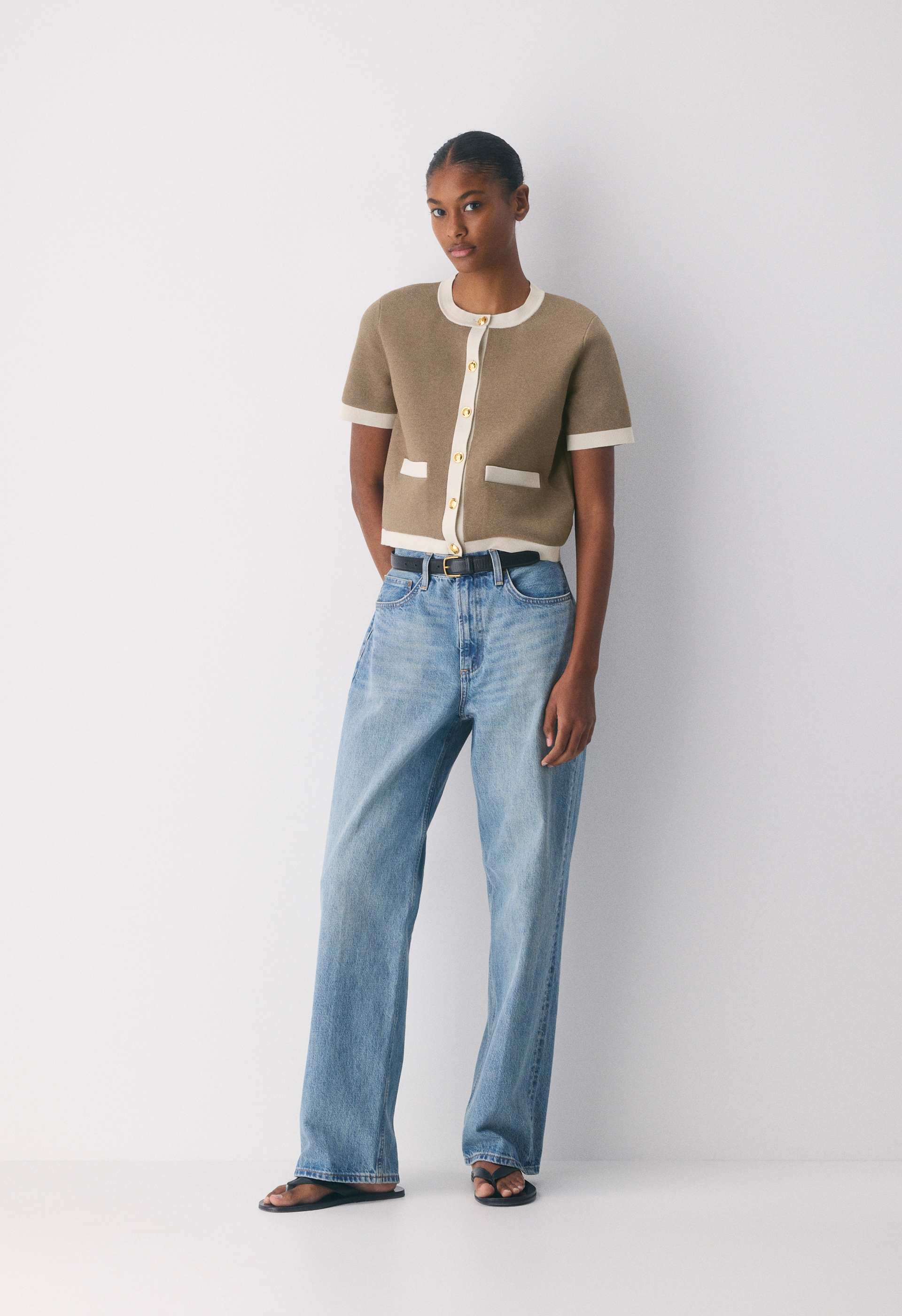Approach Shortsleeve Cardigan - Wonder Yarn | Aritzia US