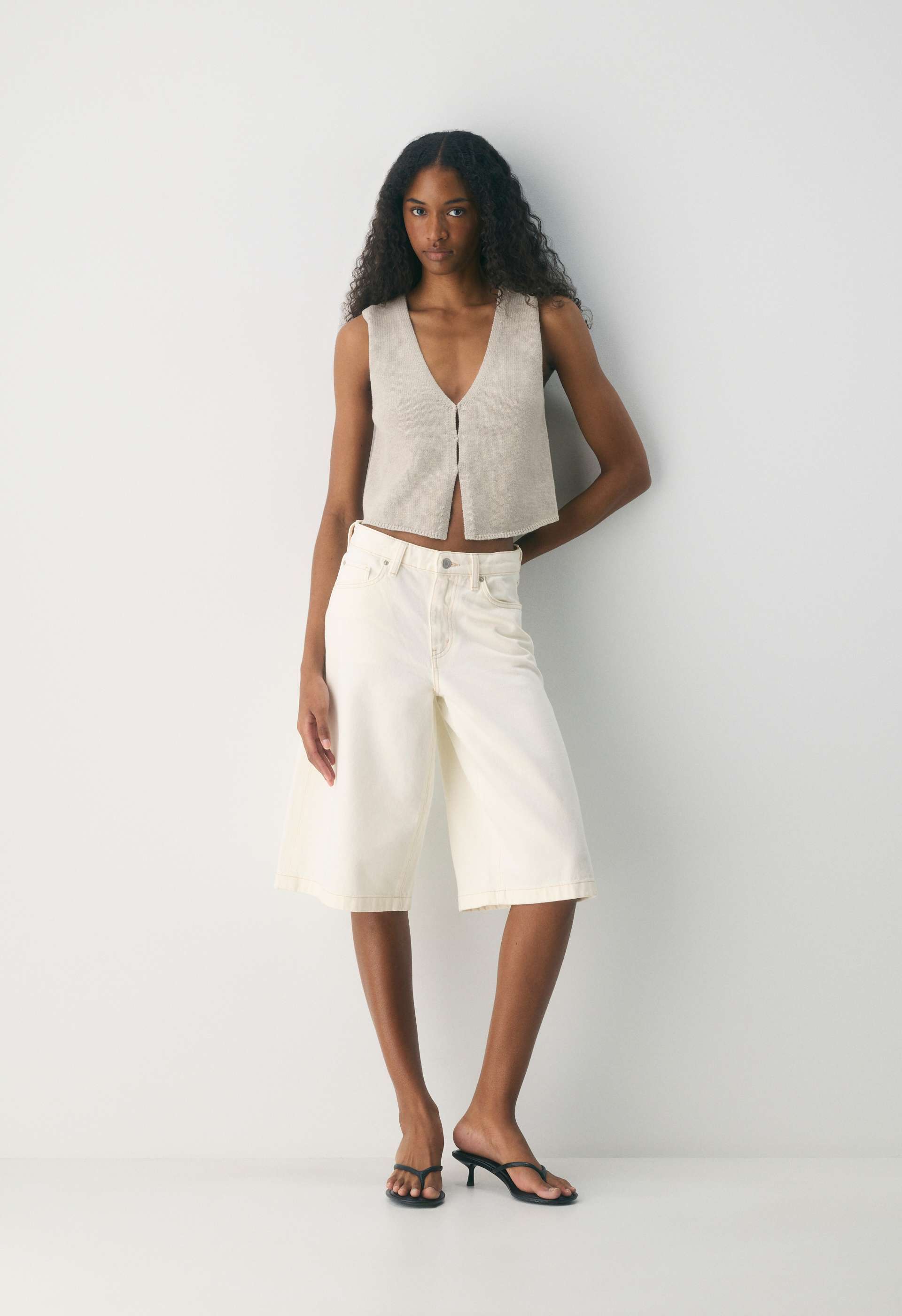 Cotton Charm™ Basque Sweater Vest | Aritzia US