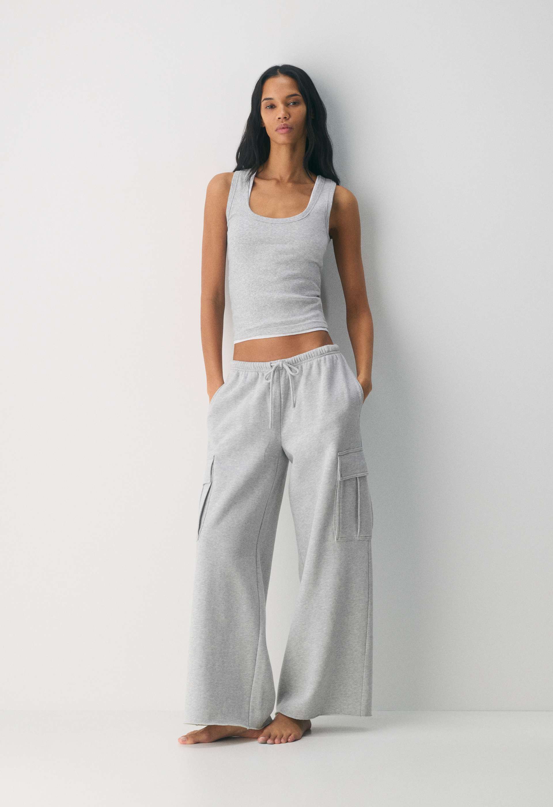 Cozy Sweatfleece Mega Cargo Flutter Sweatpant