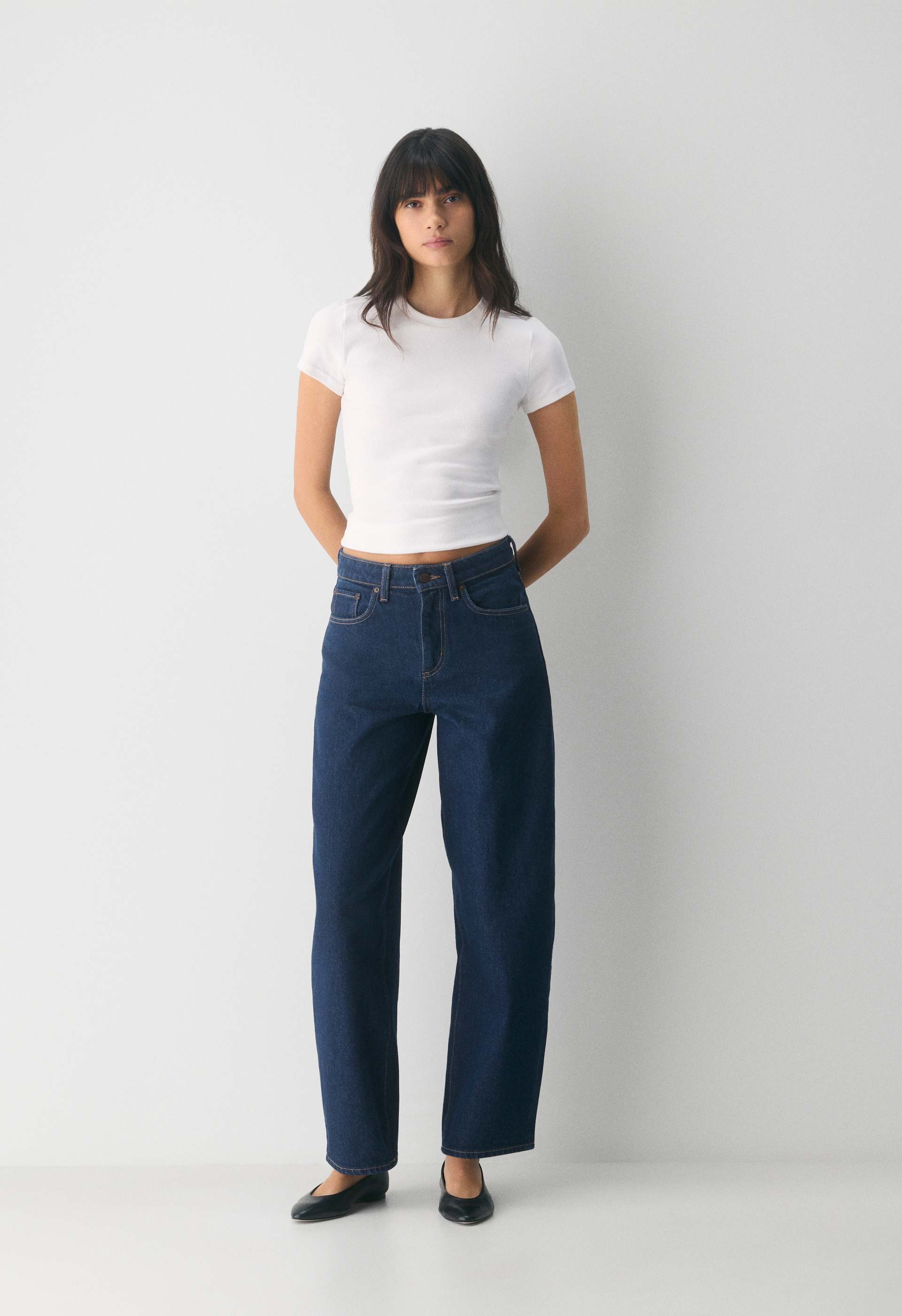 Denim Forum Reese Relaxed Hi-Rise Barrel Jean
