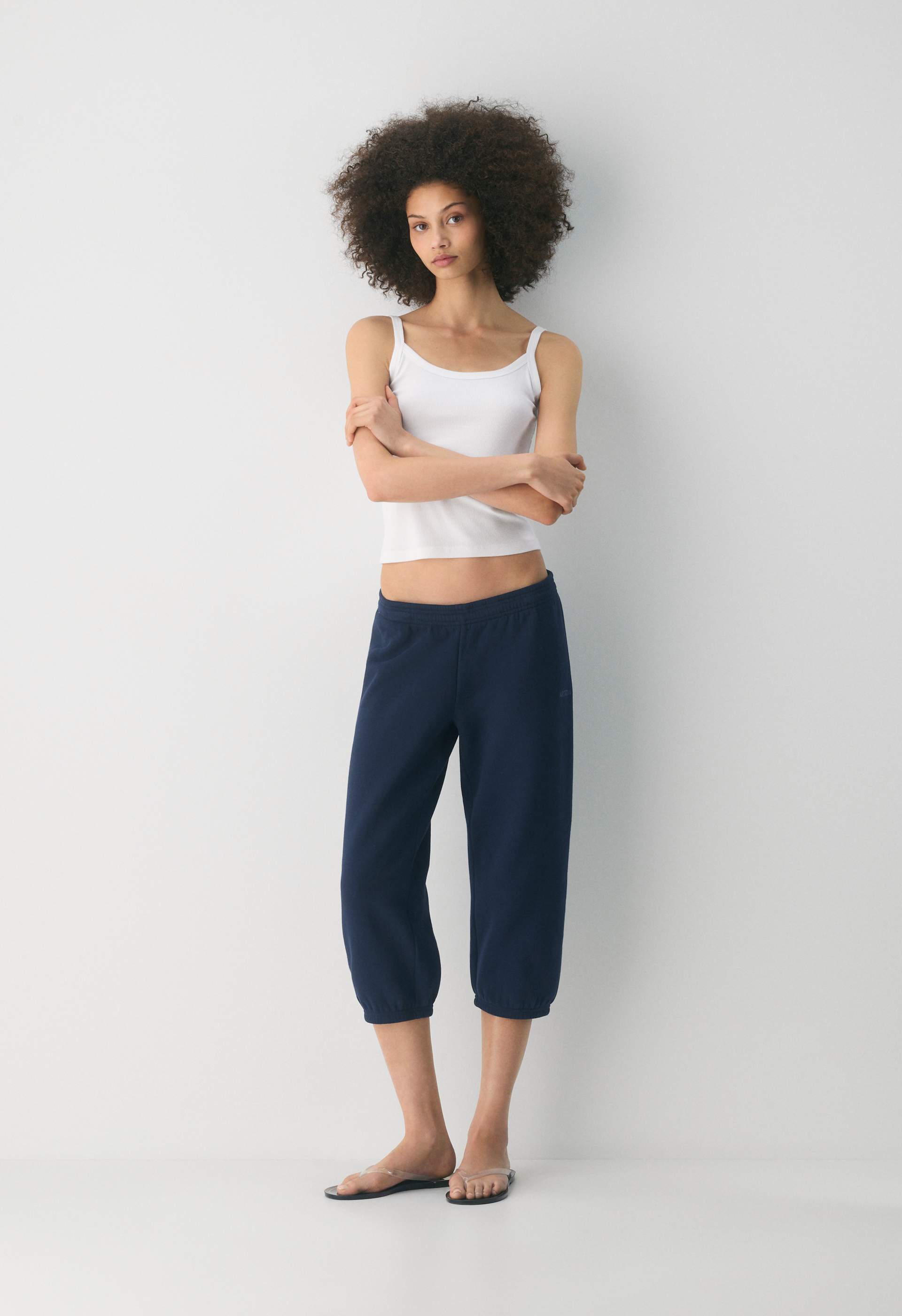 Cozy Sweatfleece Boyfriend Capri