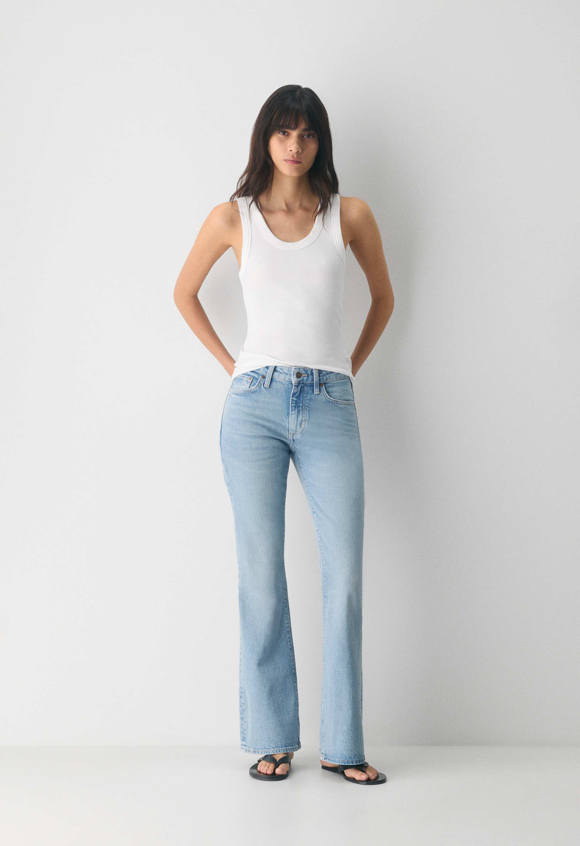 Denim Forum Denise Mid-Rise Flare Jean