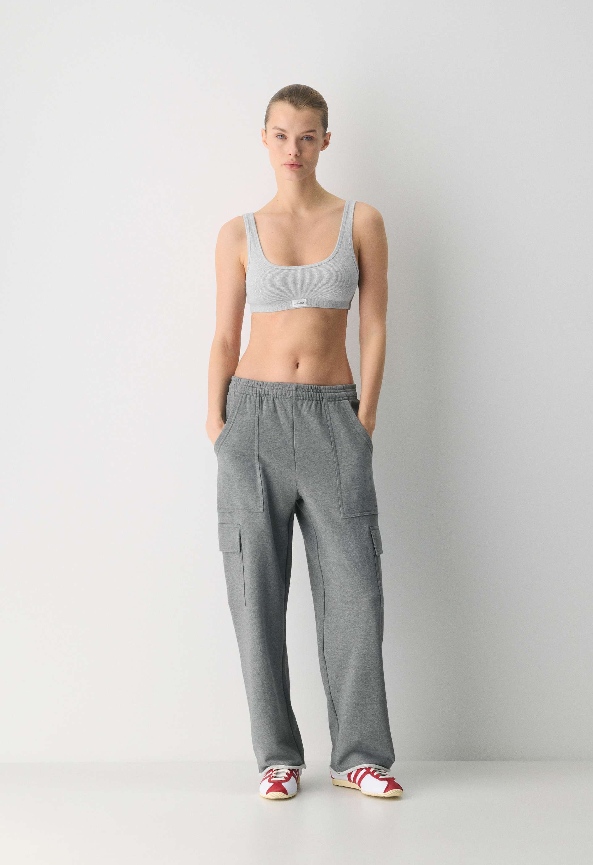TERRY SWEATFLEECE BOYFRIEND UTILITY SWEATPANT