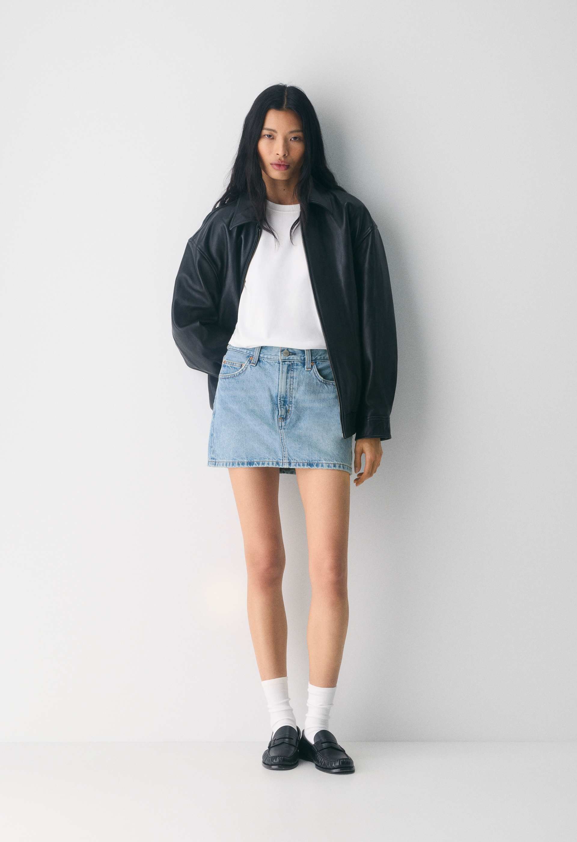 Denim Forum The ‘90s Ricci Micro Denim Skirt
