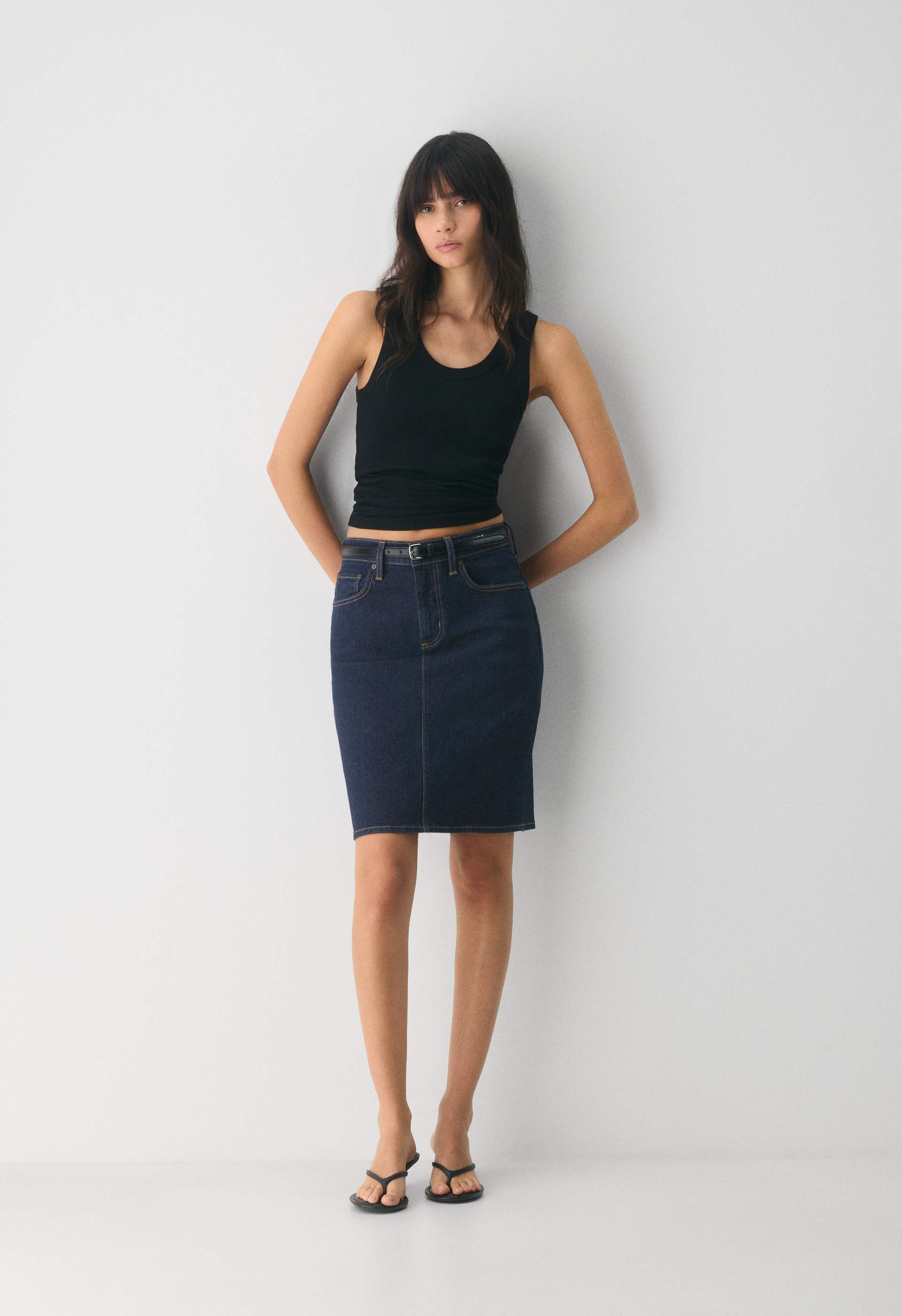 Denim Forum Mena Denim Skirt | Aritzia US