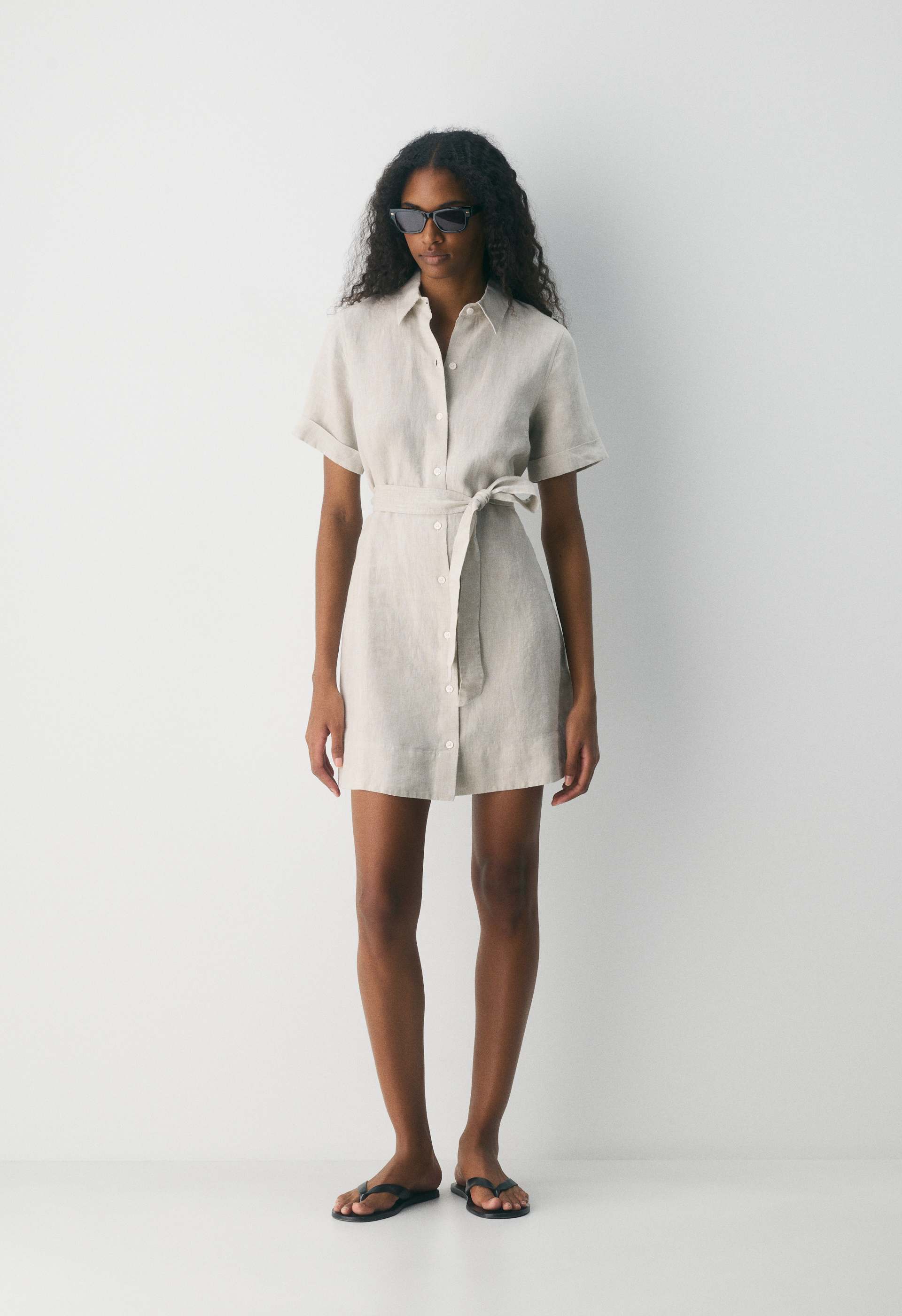 Eleta Linen Mini Dress | Aritzia US