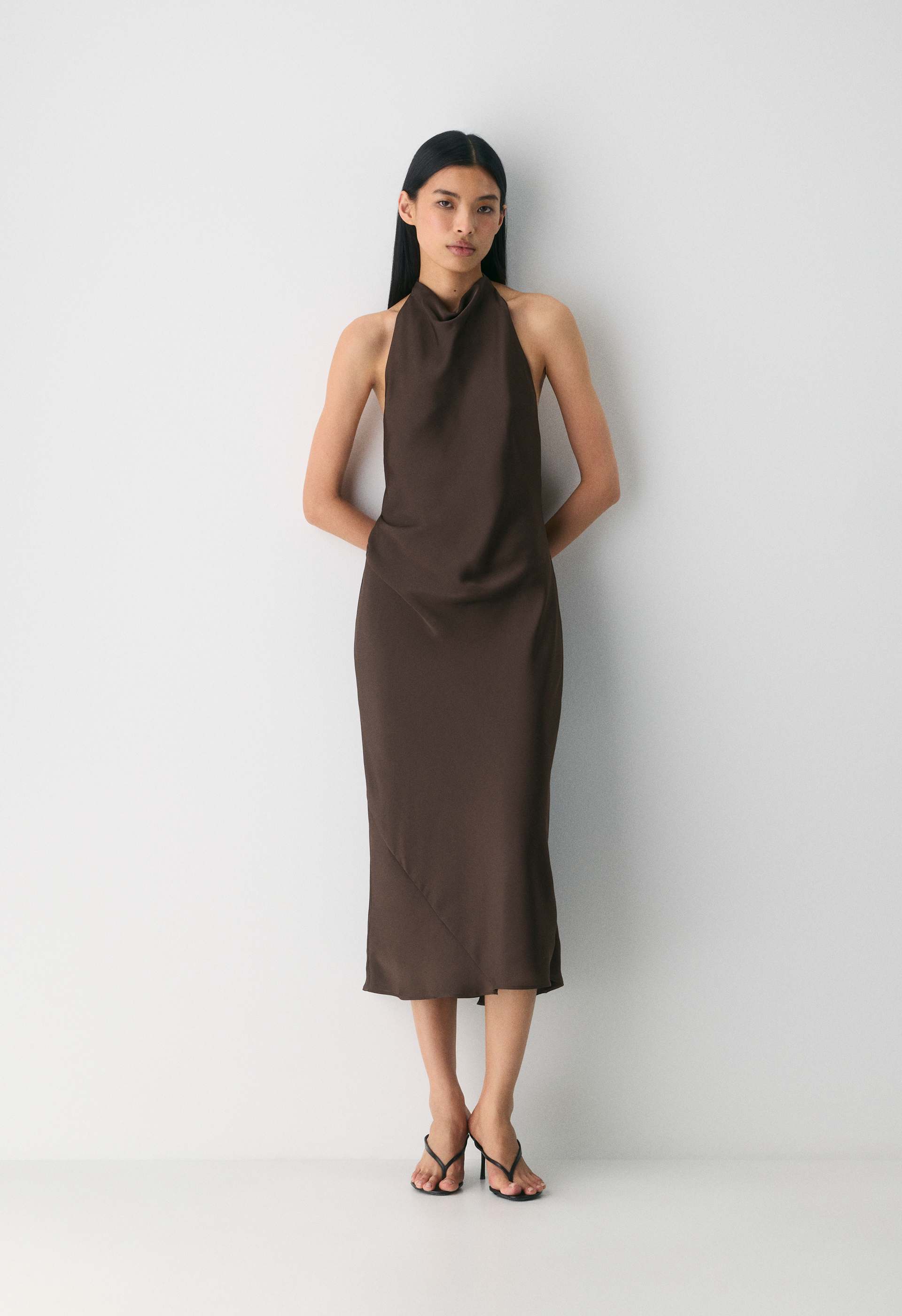 silk dress aritzia Toulouse Satin Dress