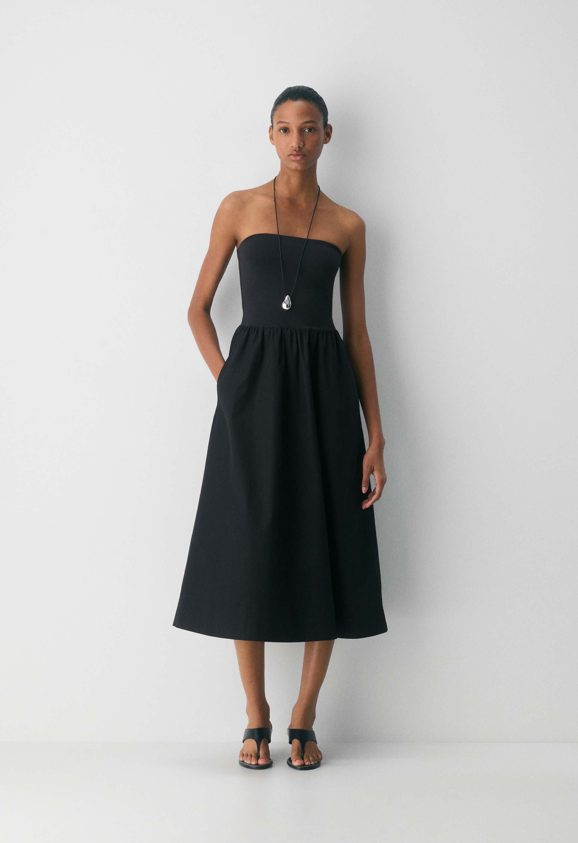 Fluid Poplin Dress