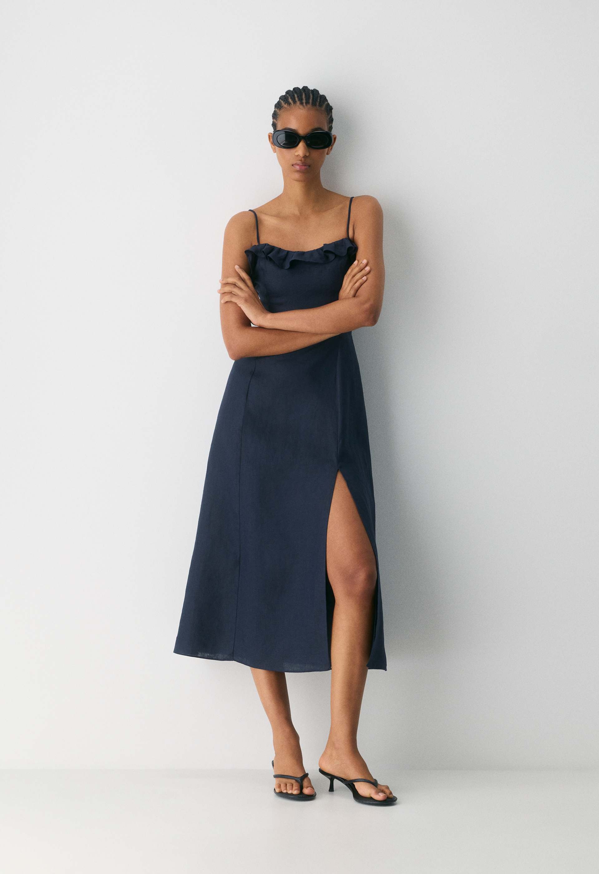 Glade Linen Dress | Aritzia CA