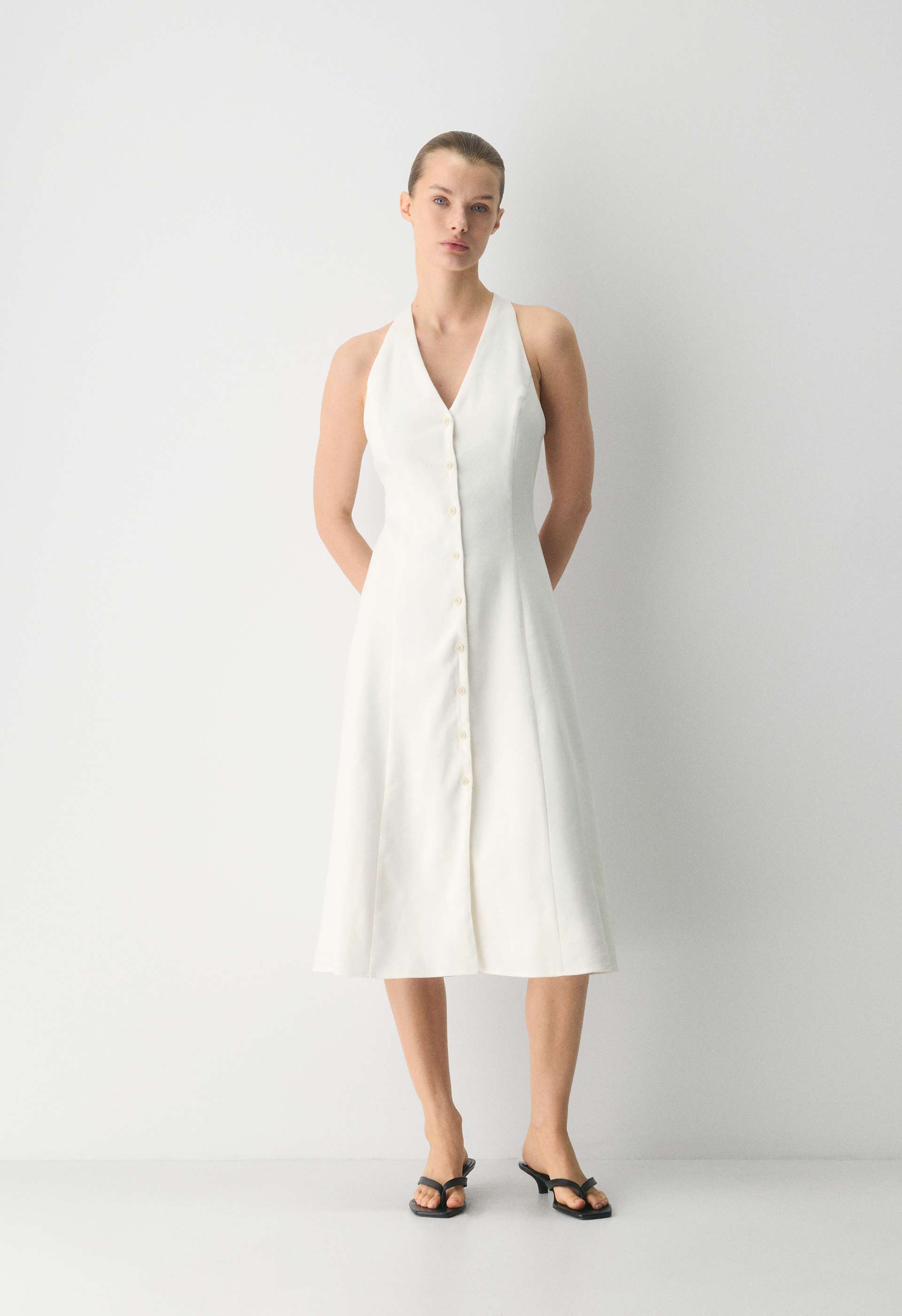 Ventura Linen Halter Dress
