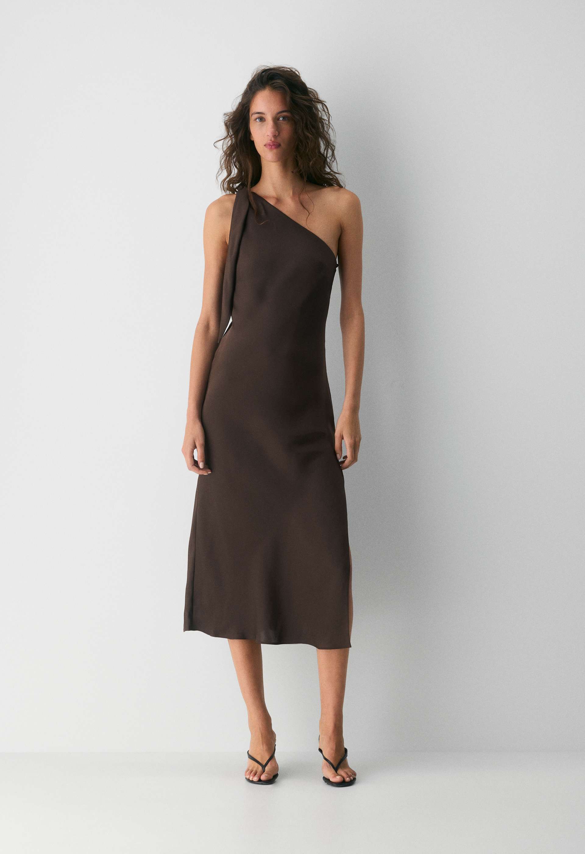 aritzia champagne dress Ten Women's Champagne Satin Dress in Midday Blue