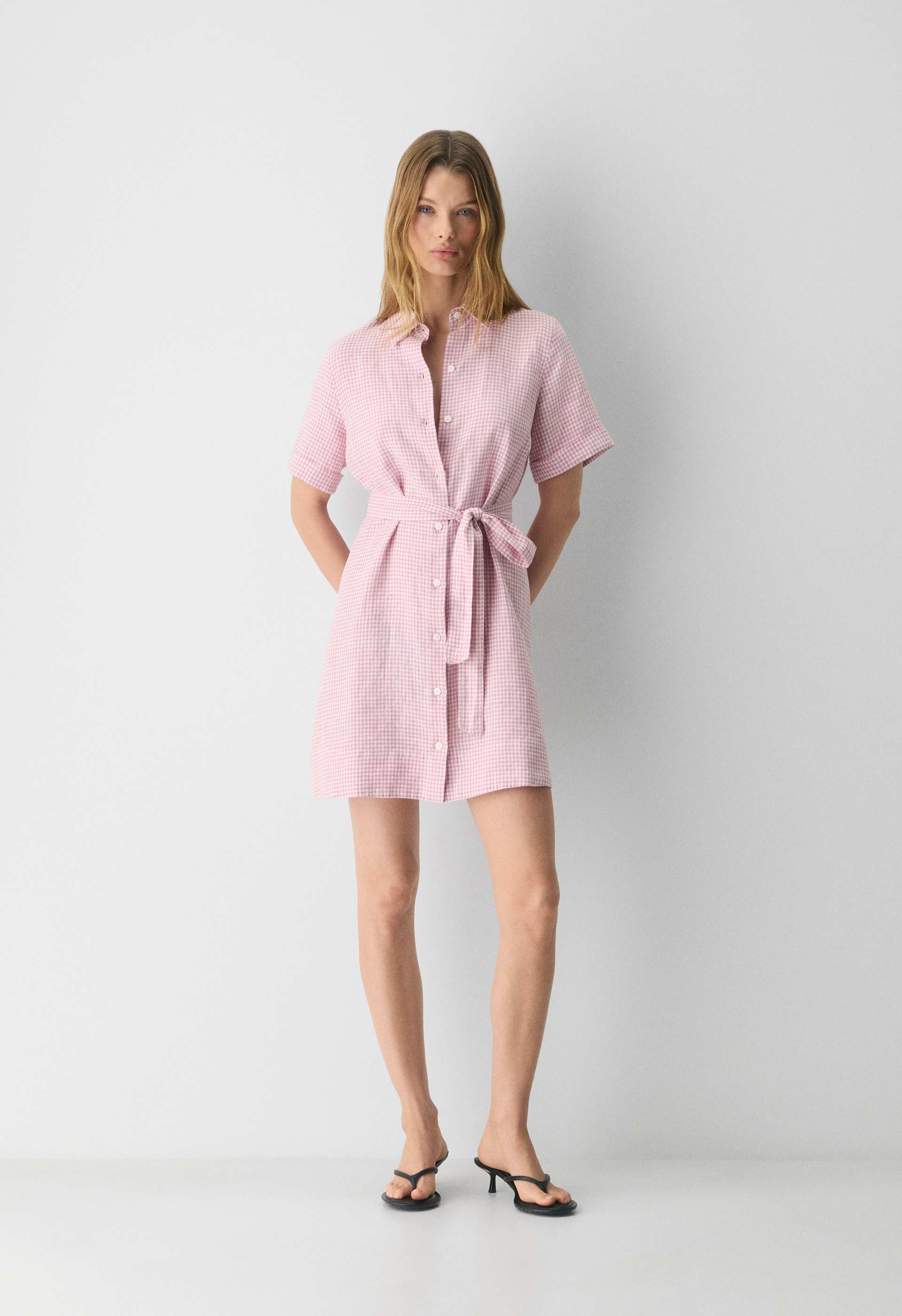 eleta linen mini dress The fibres are made with flax from Europe. eleta linen mini dress |