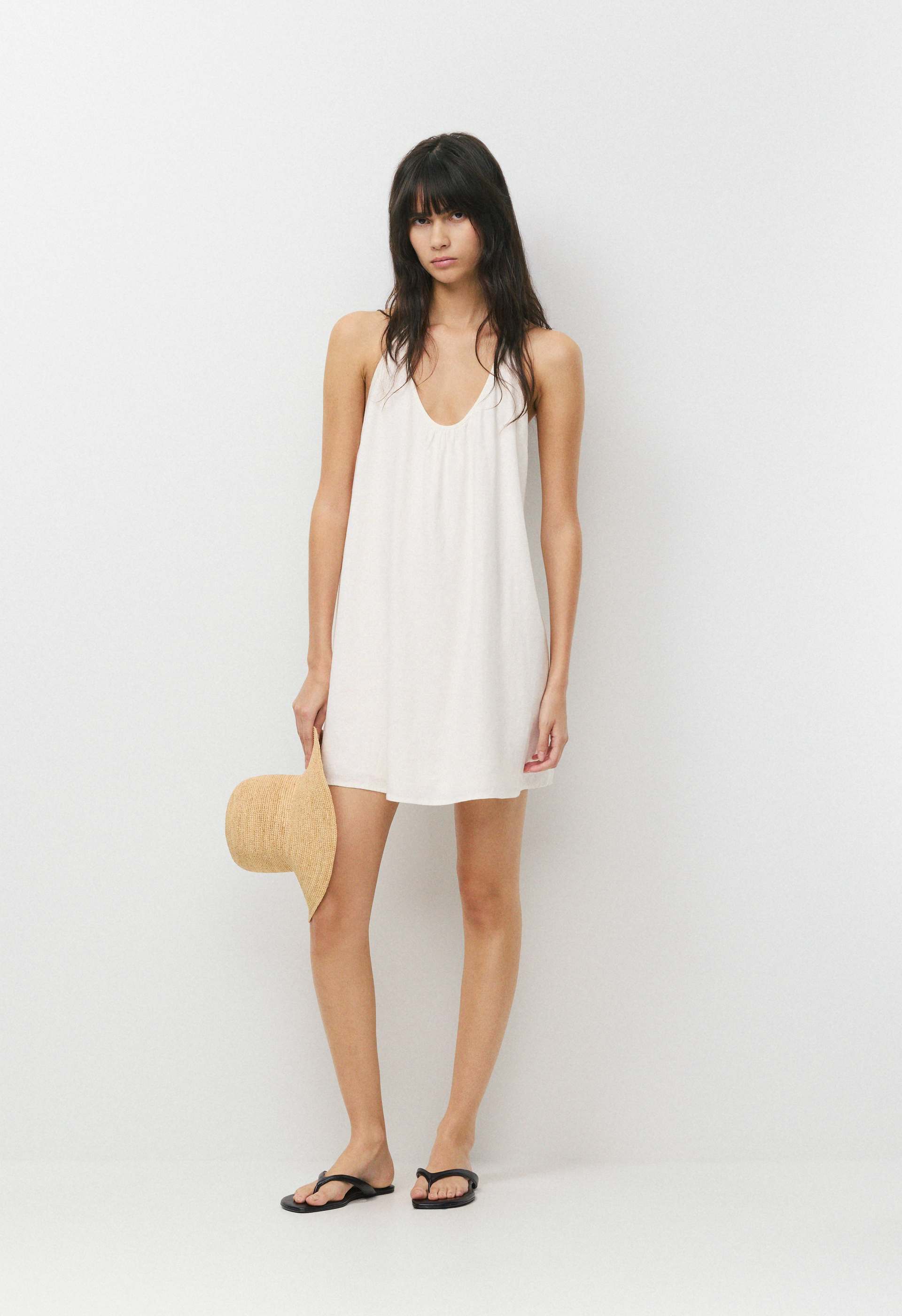 Bora Linen Halter Dress