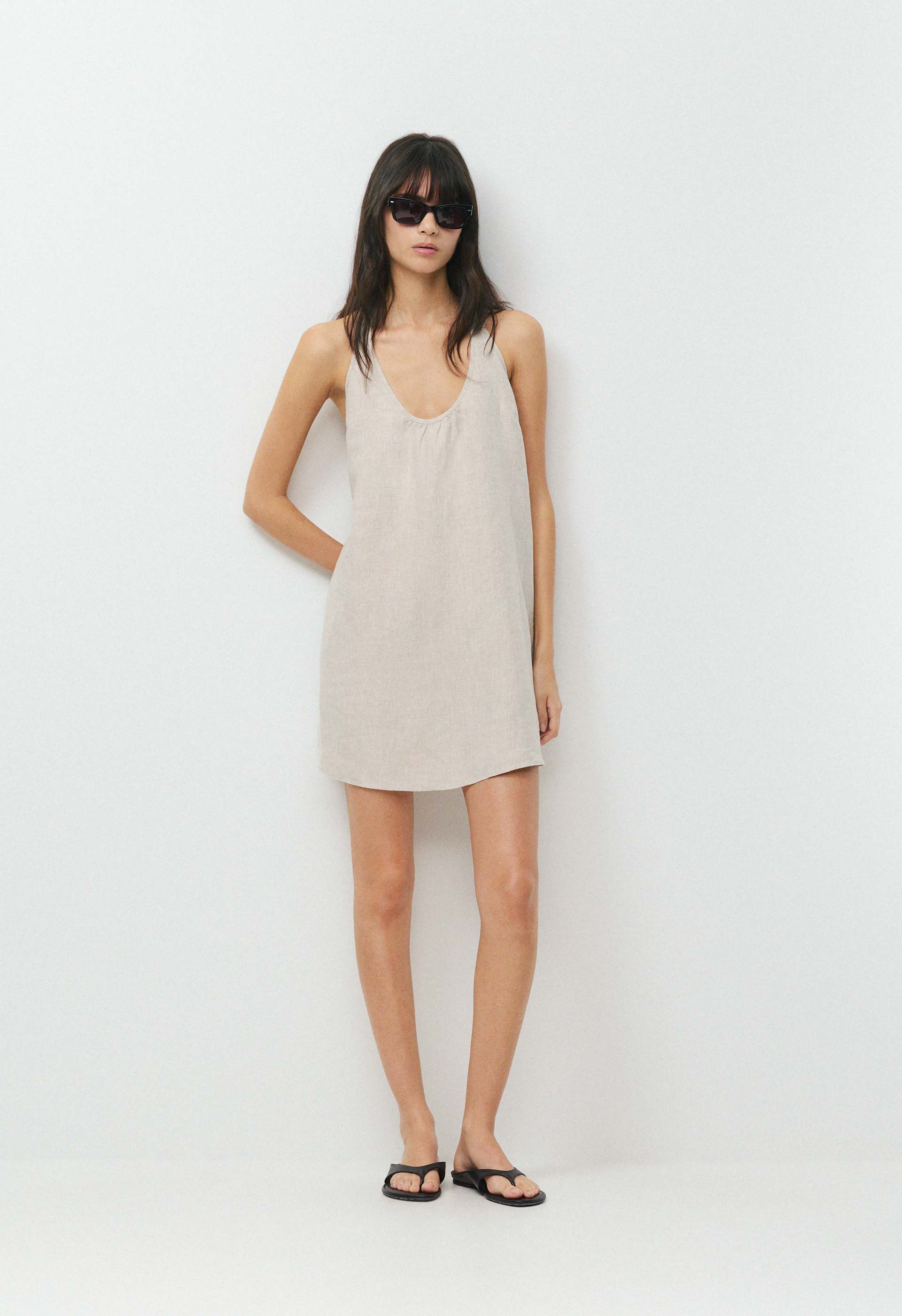 Bora Linen Halter Dress