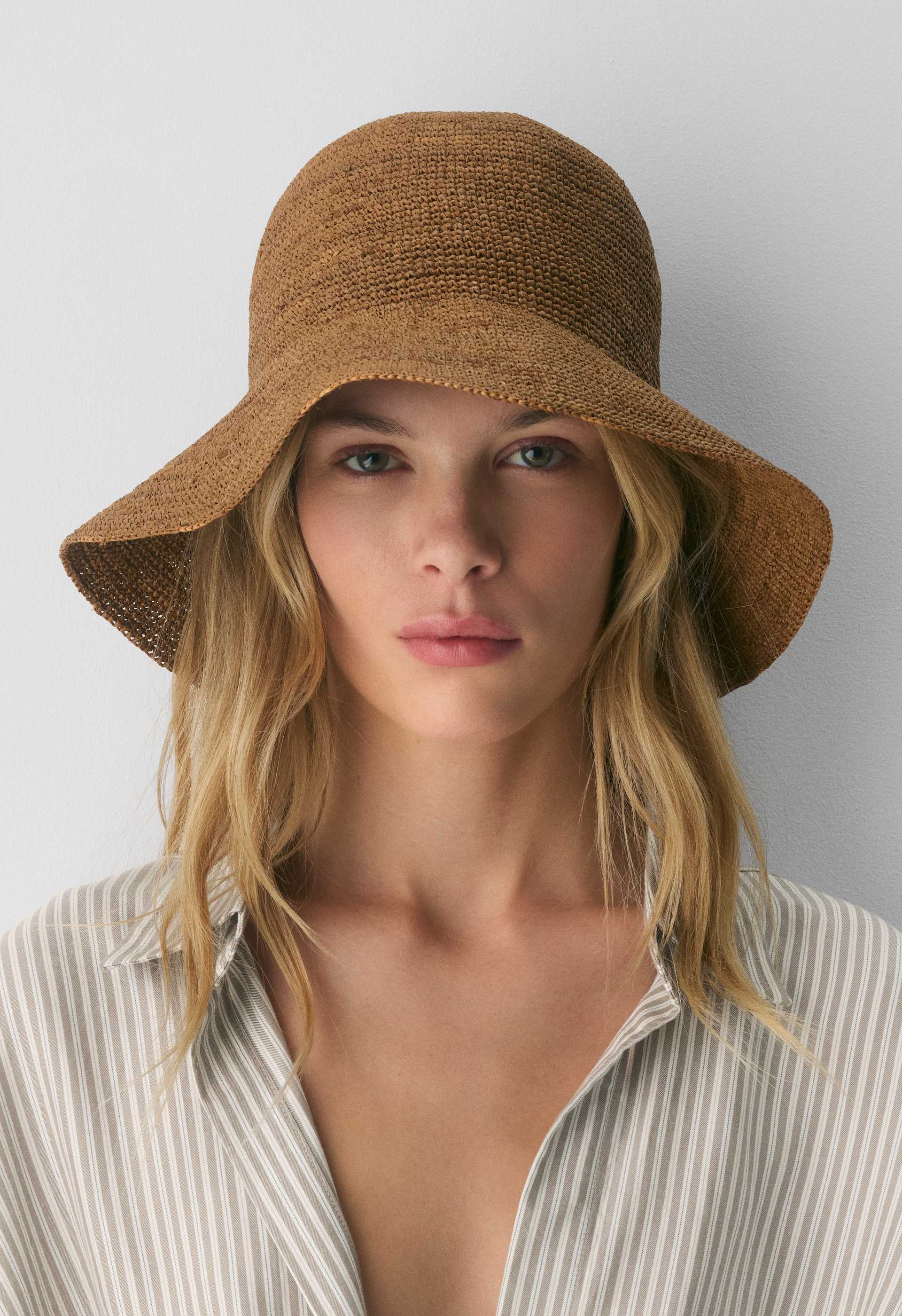 Sunbeam Raffia Short-Brim Hat