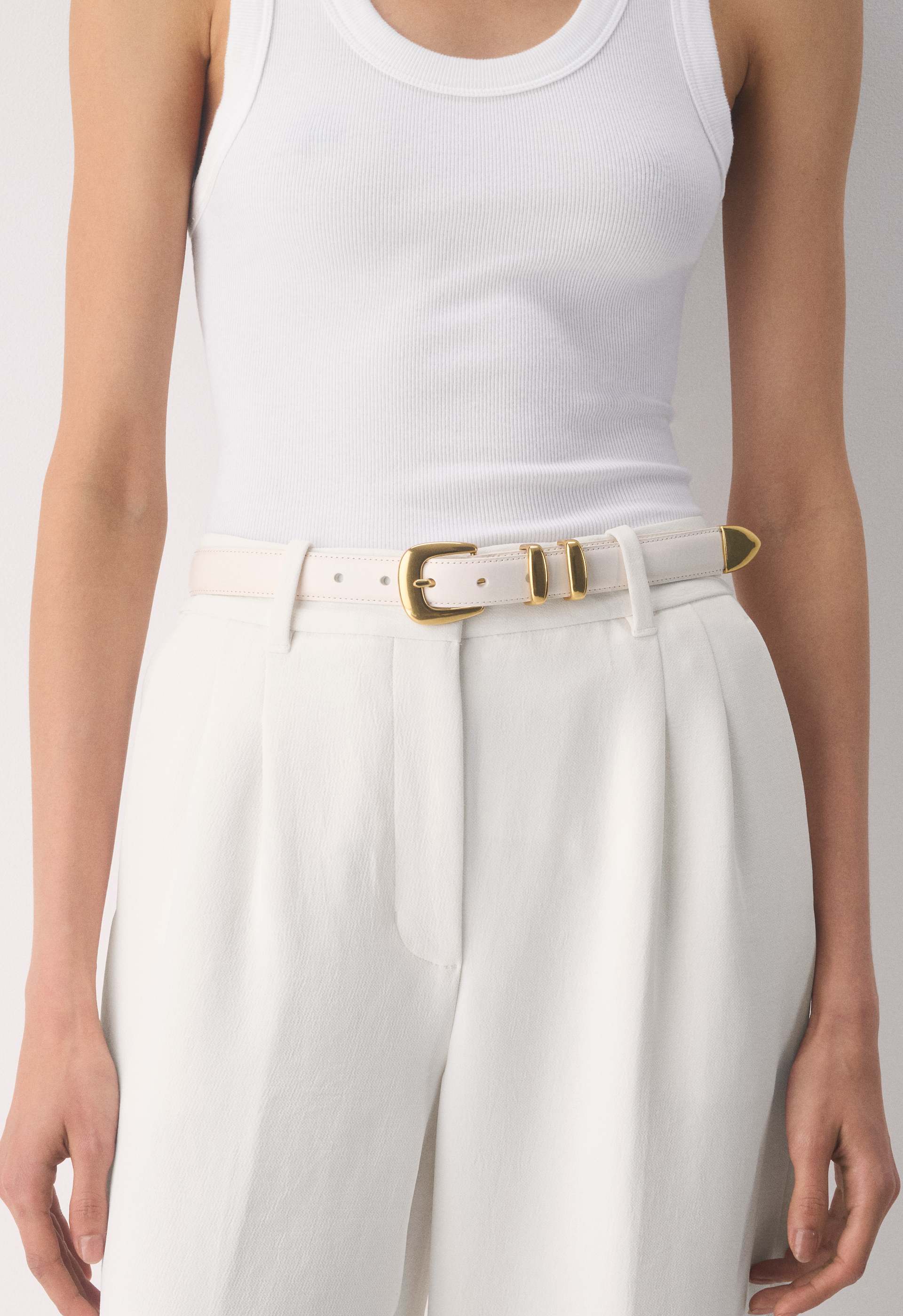 Legendary Solid Brass Leather Belt
