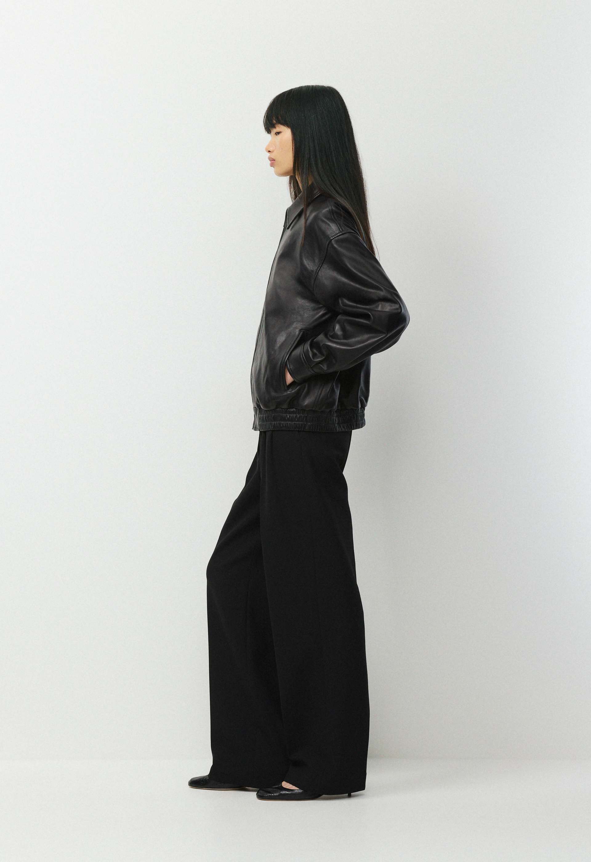 New Jones Bomber - Leather from Aritzia