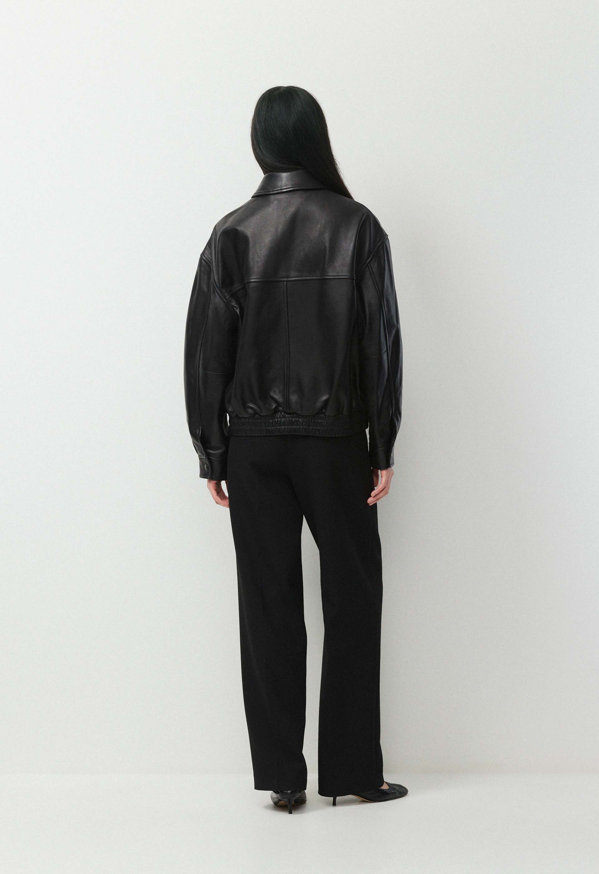 New Jones Bomber - Leather from Aritzia
