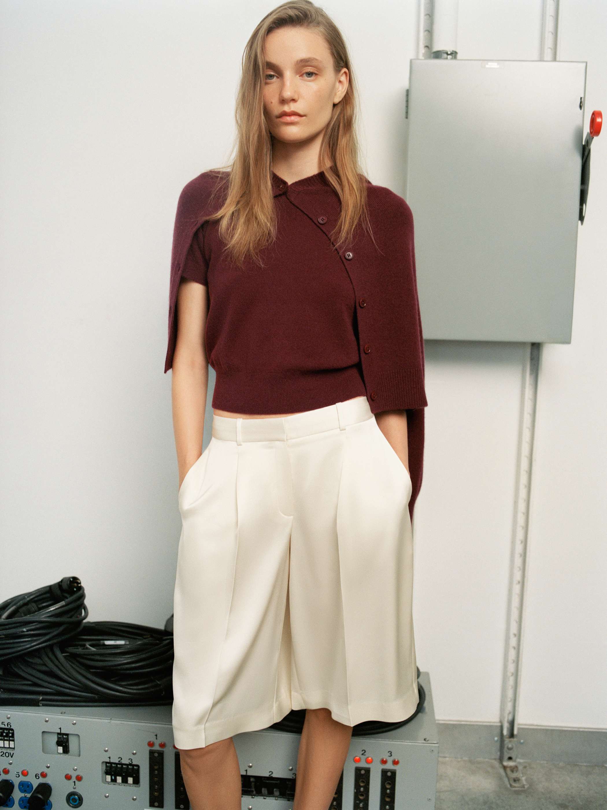 sovisoon dot frill satin short pants M】 Touchpoint Satin Short | Aritzia US