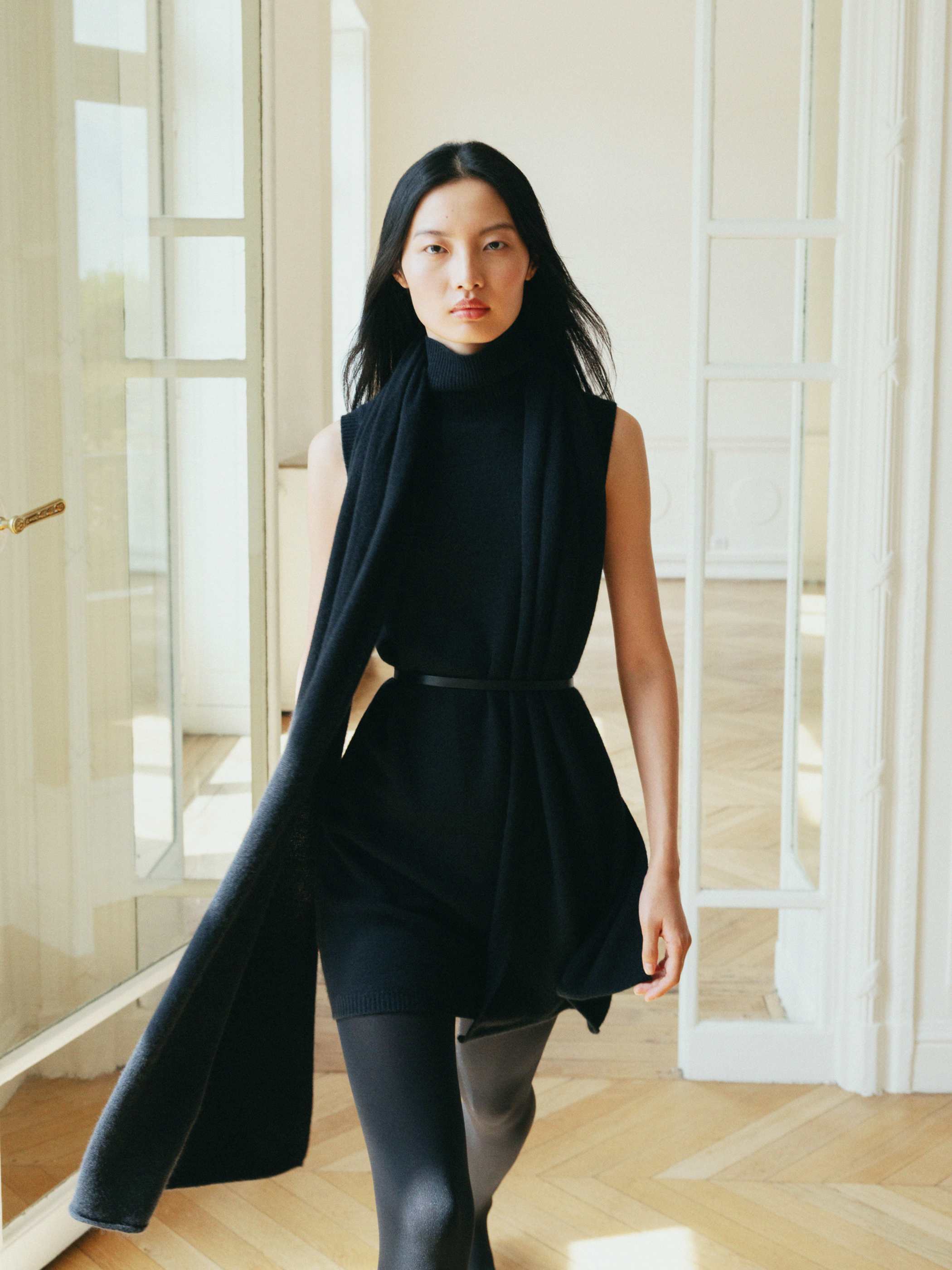 Essential Wool Cashmere Outline Dress