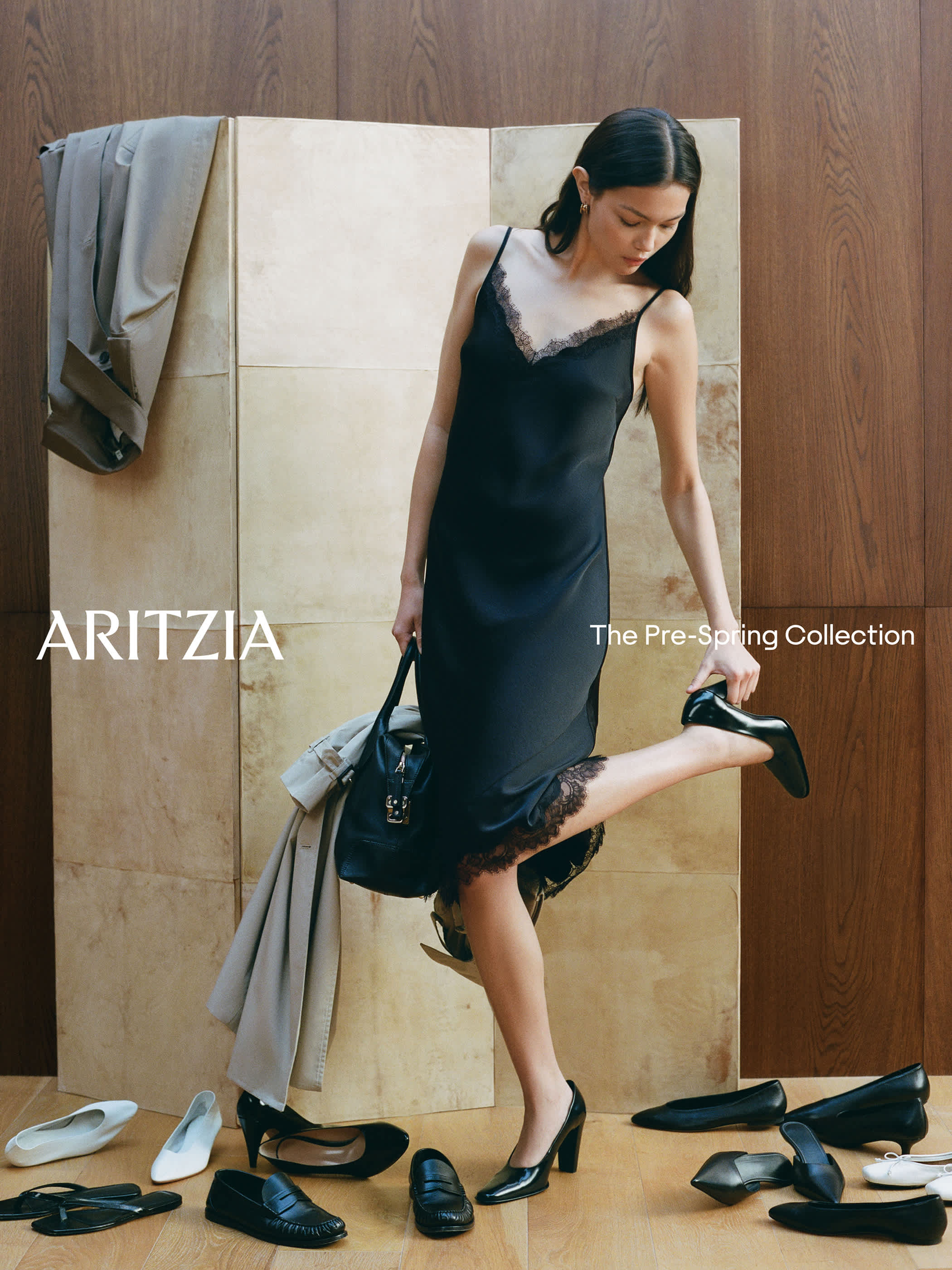 LAMPLIGHT SATIN DRESS | Aritzia