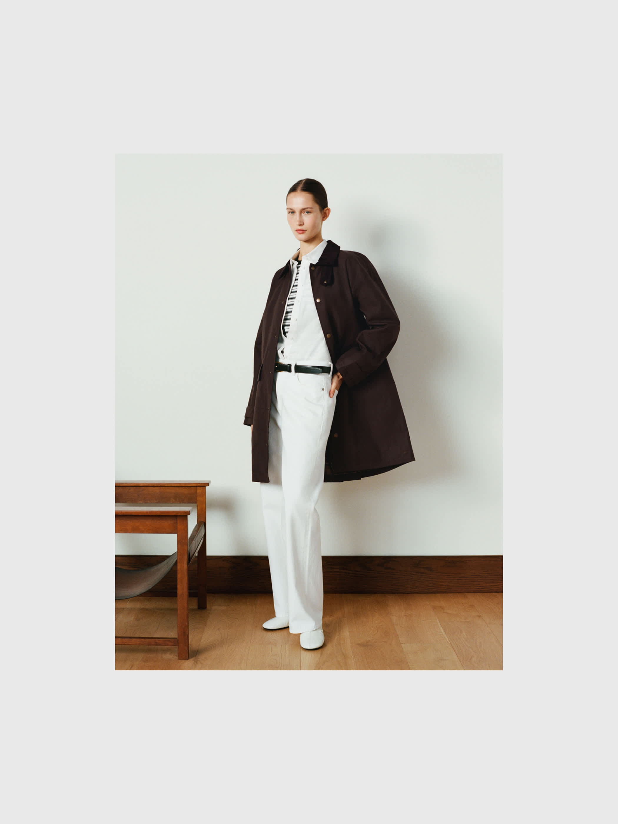 SOUNDWAVE WAXED TRENCH COAT | Aritzia